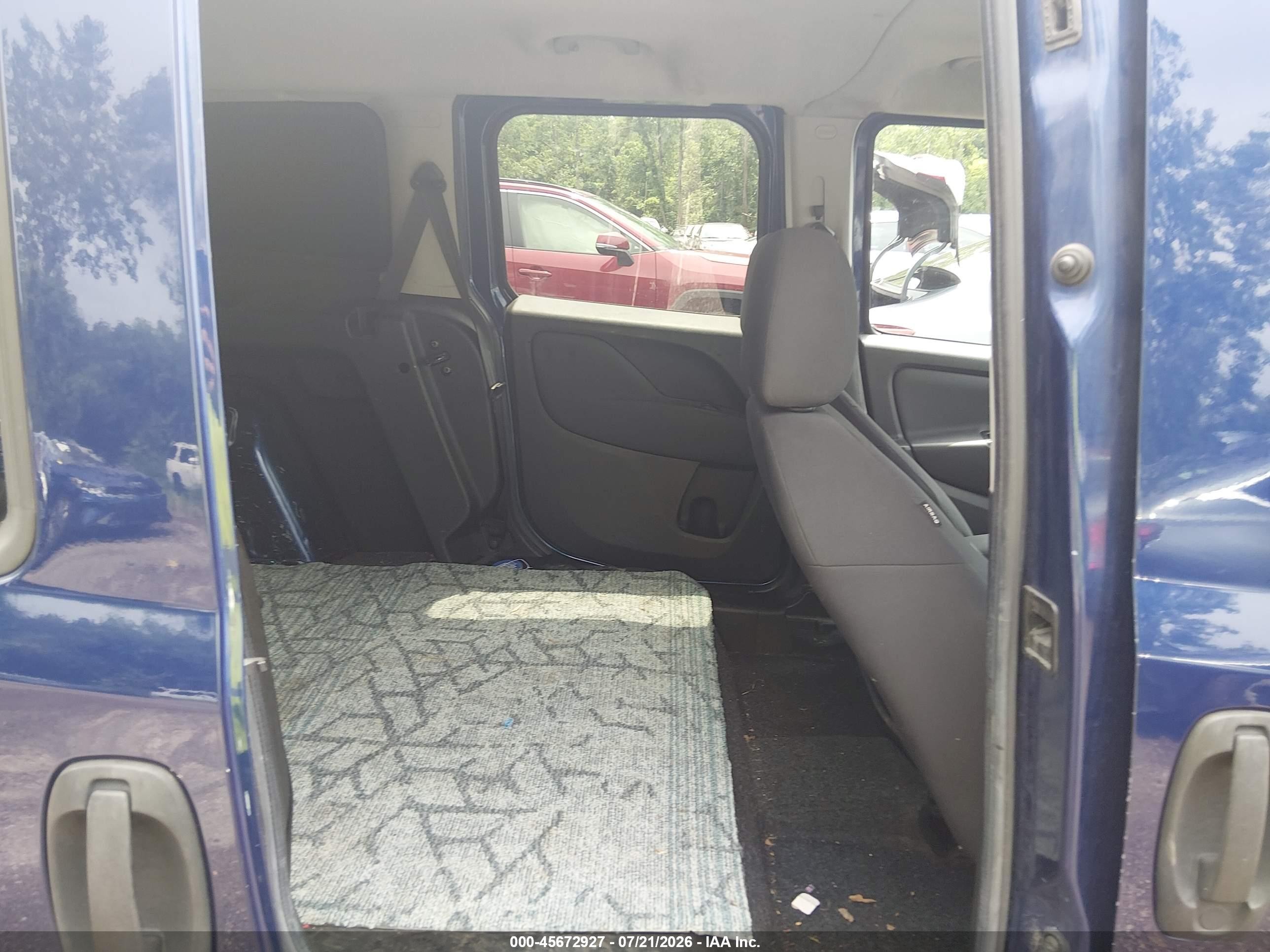 2015 Ram Promaster City Tradesman Slt Blue vin: ZFBERFBT1F6A84640