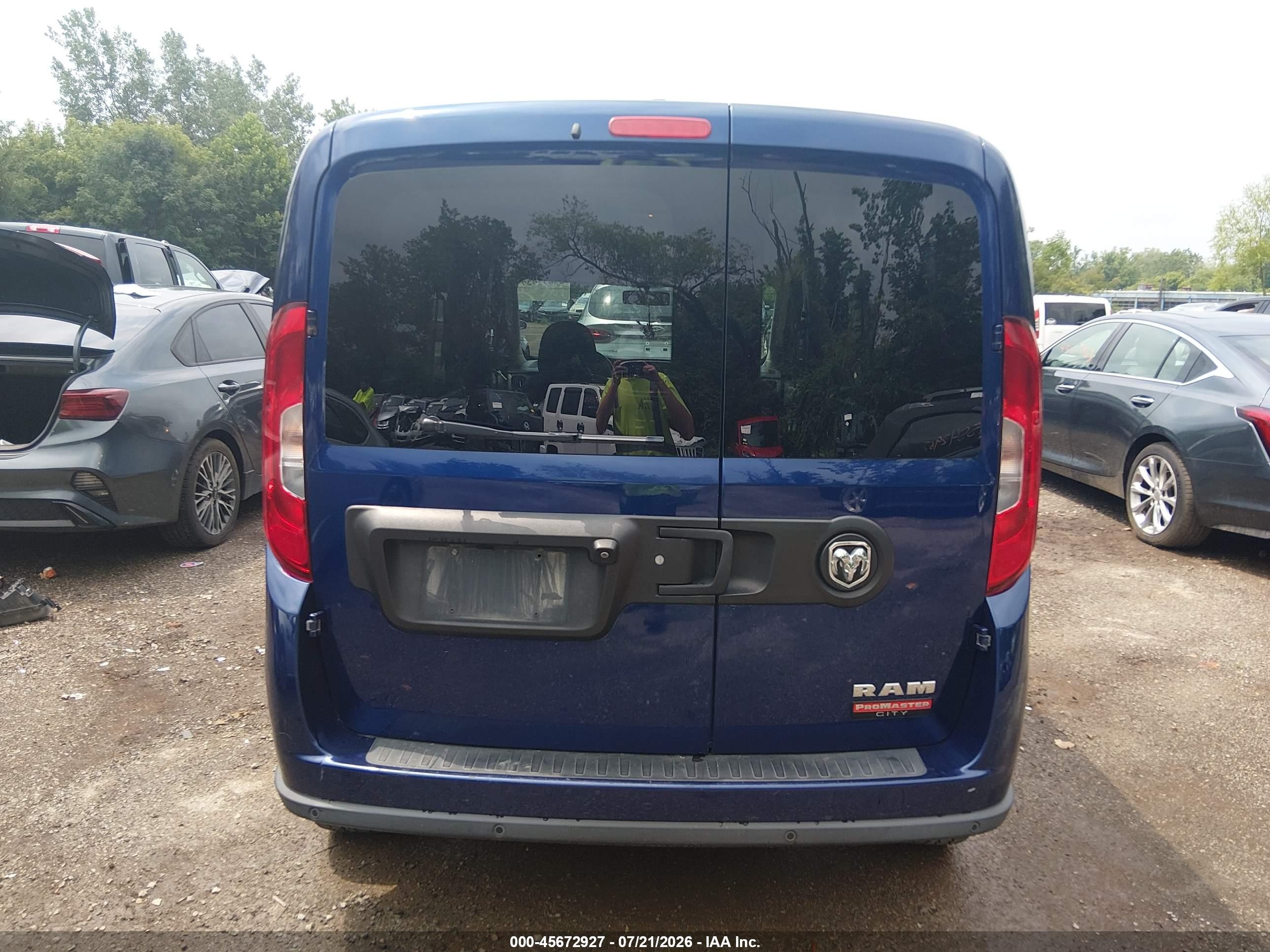 2015 Ram Promaster City Tradesman Slt Blue vin: ZFBERFBT1F6A84640