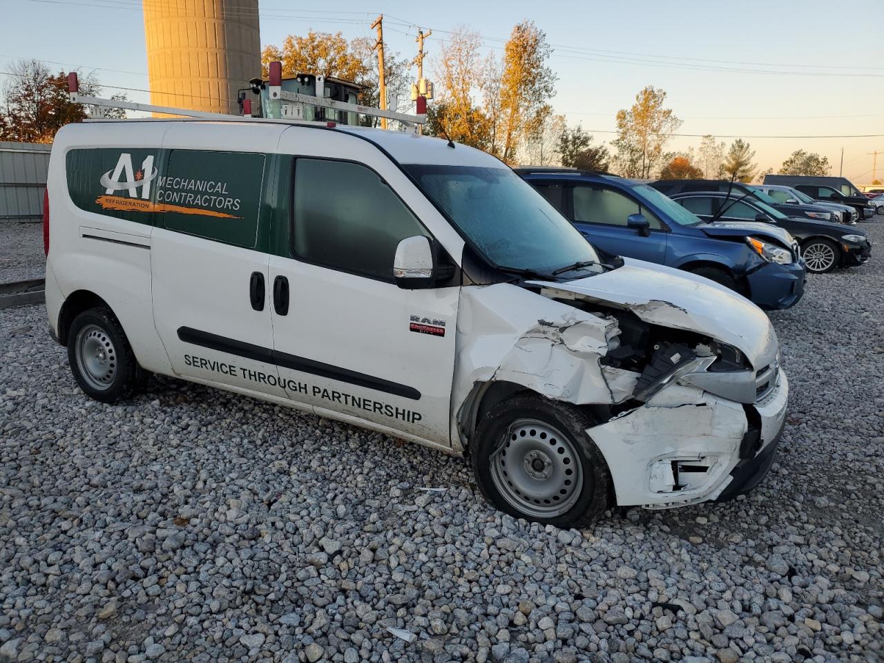 2015 Ram Promaster City Slt White vin: ZFBERFBT4F6951879