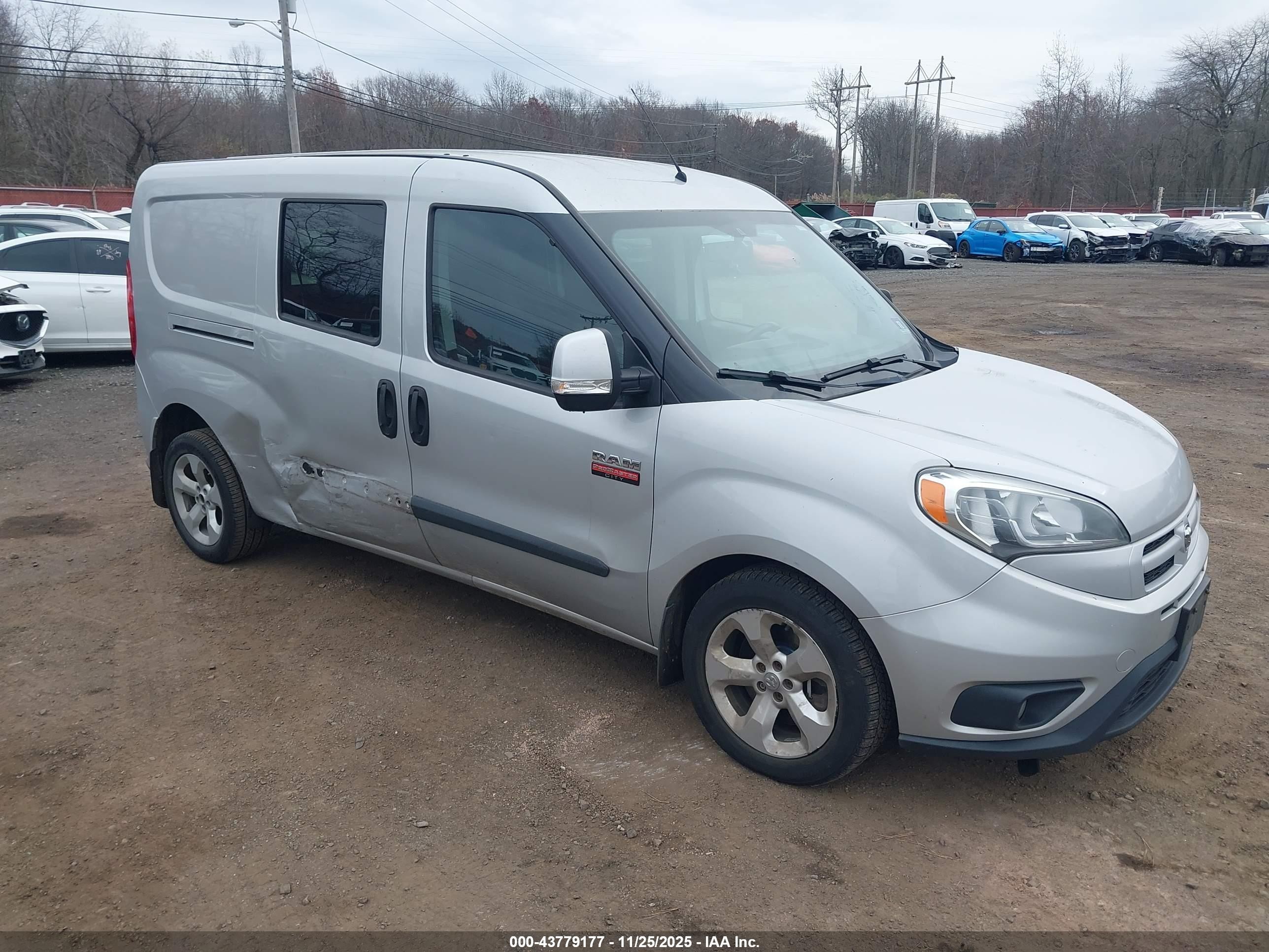 2015 Ram Promaster City Tradesman Slt Gray vin: ZFBERFBT5F6A75598