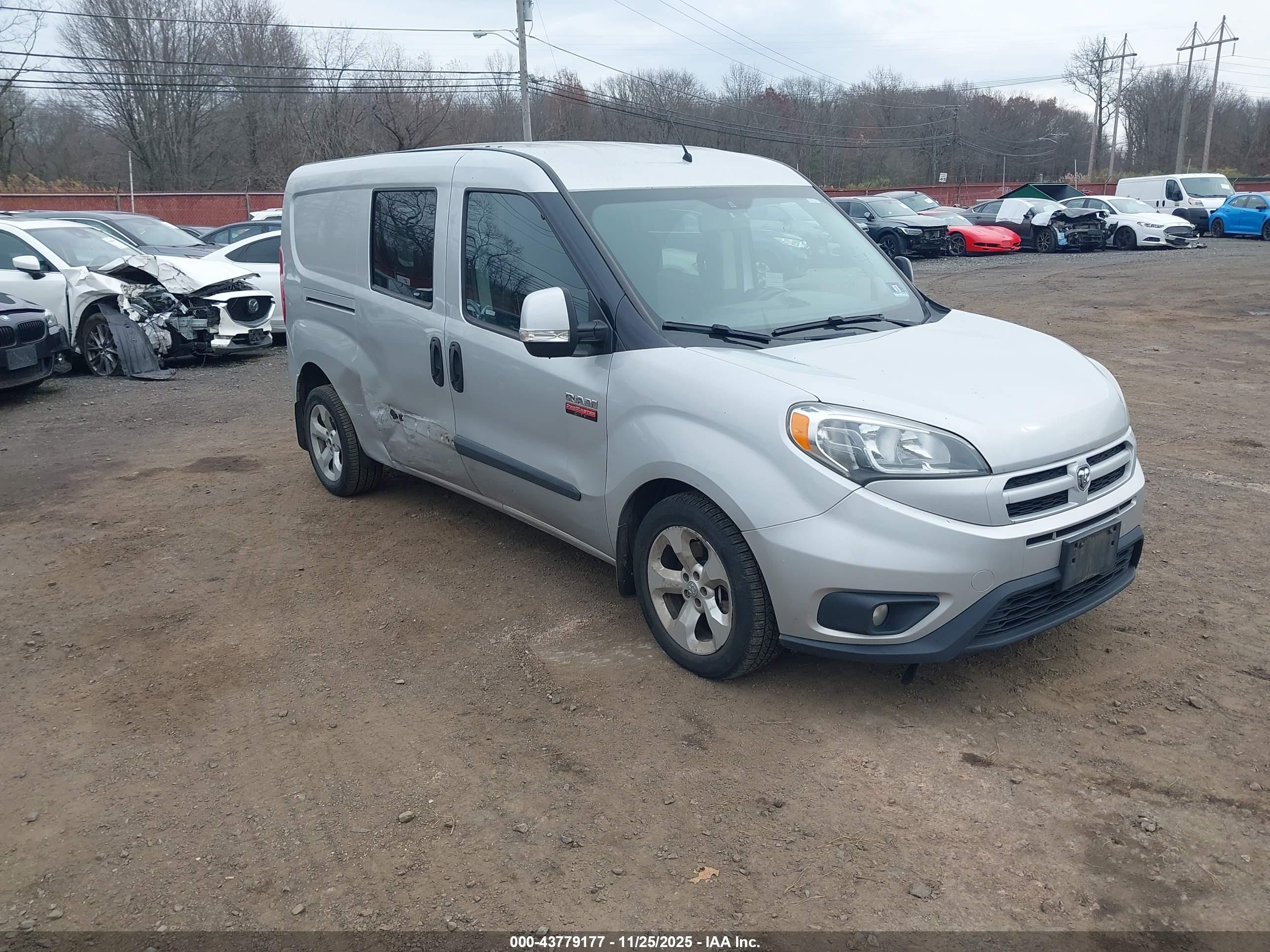 2015 Ram Promaster City Tradesman Slt Gray vin: ZFBERFBT5F6A75598