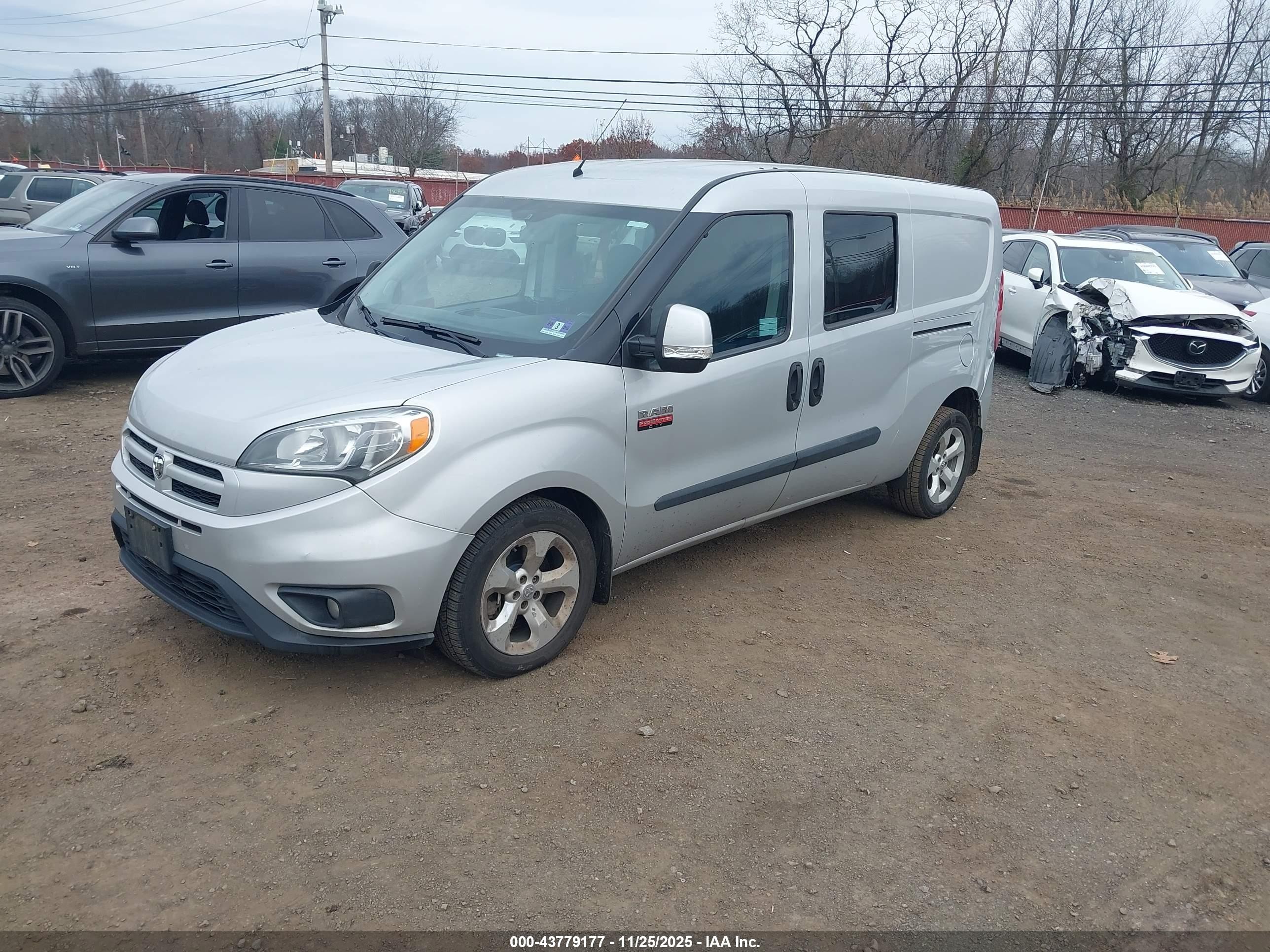 2015 Ram Promaster City Tradesman Slt Gray vin: ZFBERFBT5F6A75598