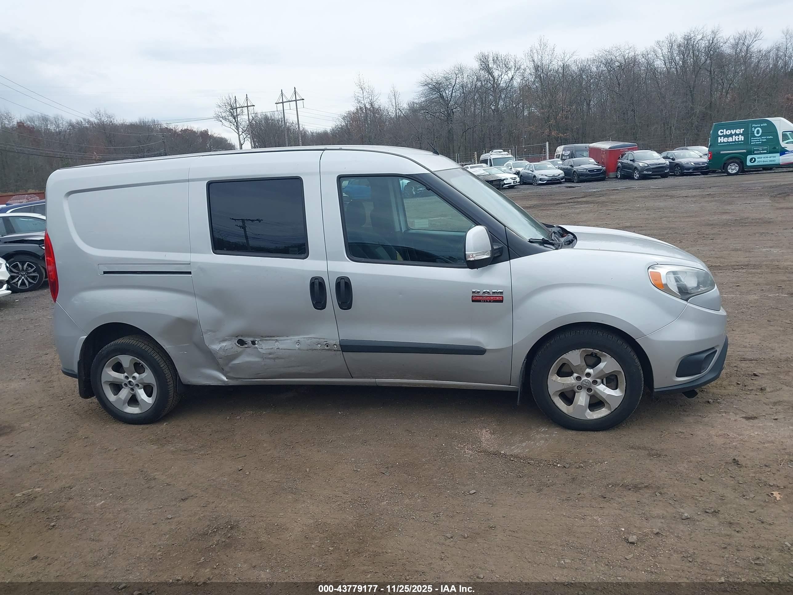 2015 Ram Promaster City Tradesman Slt Gray vin: ZFBERFBT5F6A75598