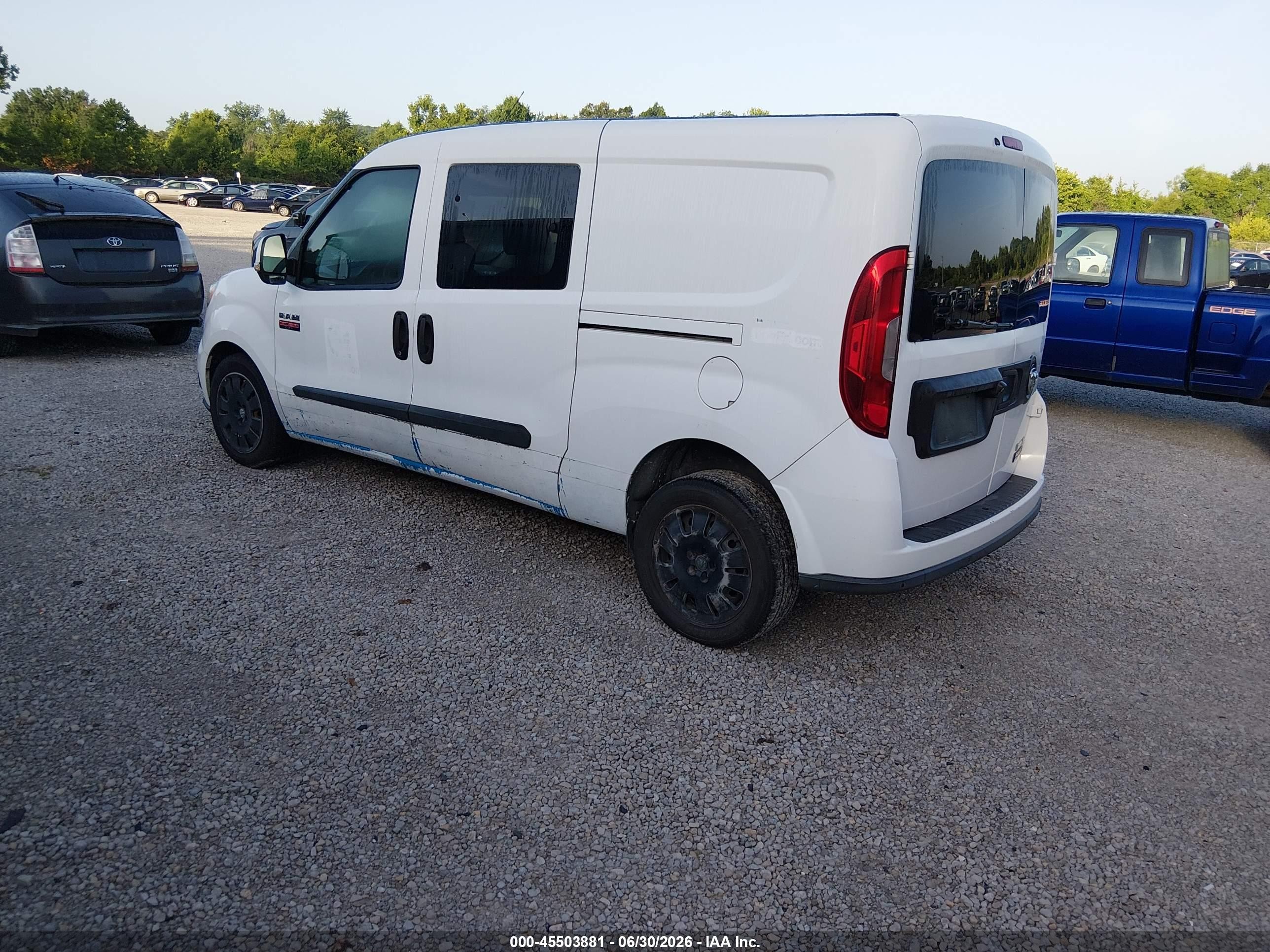 2015 Ram Promaster City Tradesman Slt White vin: ZFBERFBT6F6A66067
