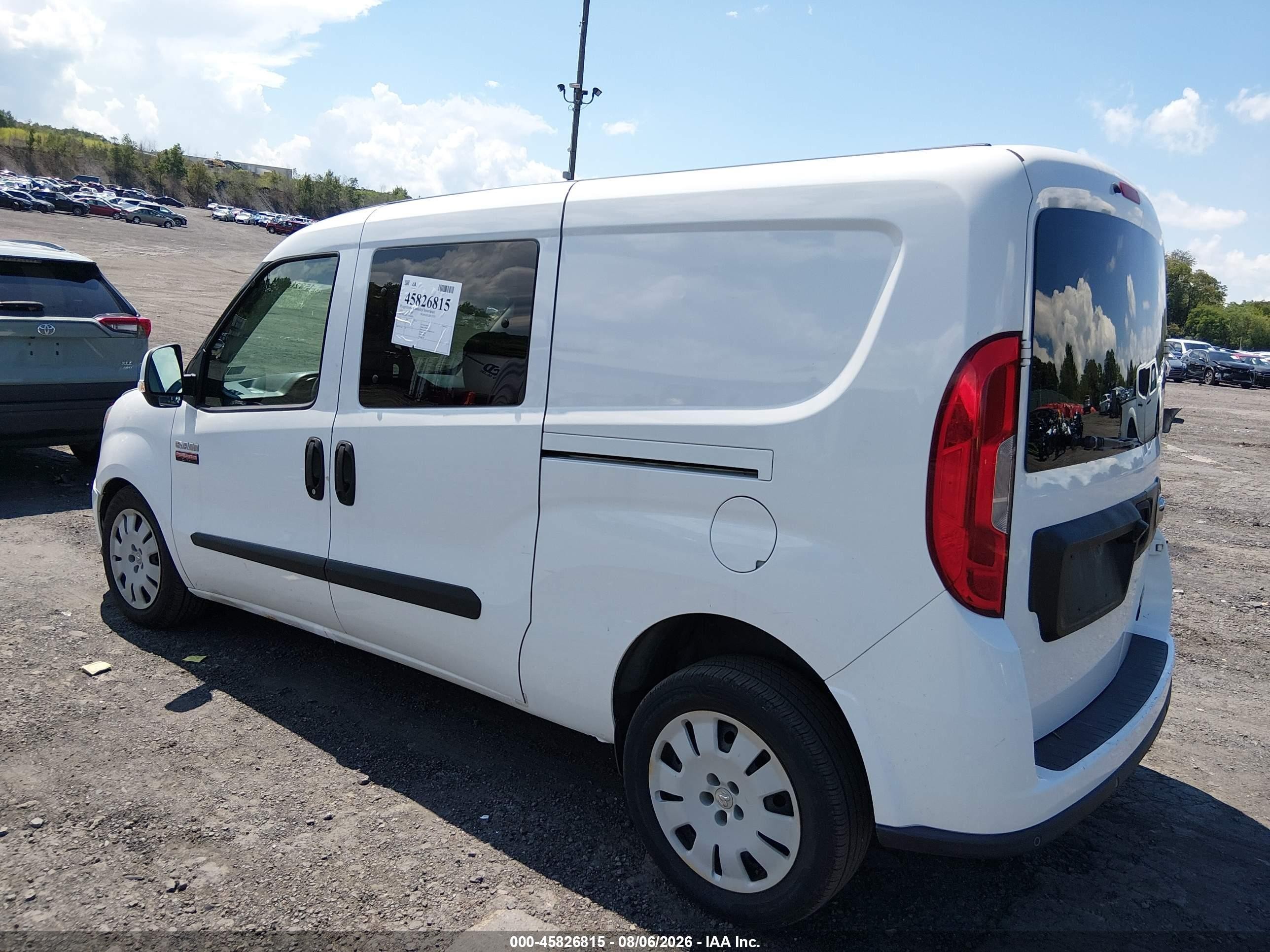 2015 Ram Promaster City Tradesman Slt White vin: ZFBERFBT6F6A66232