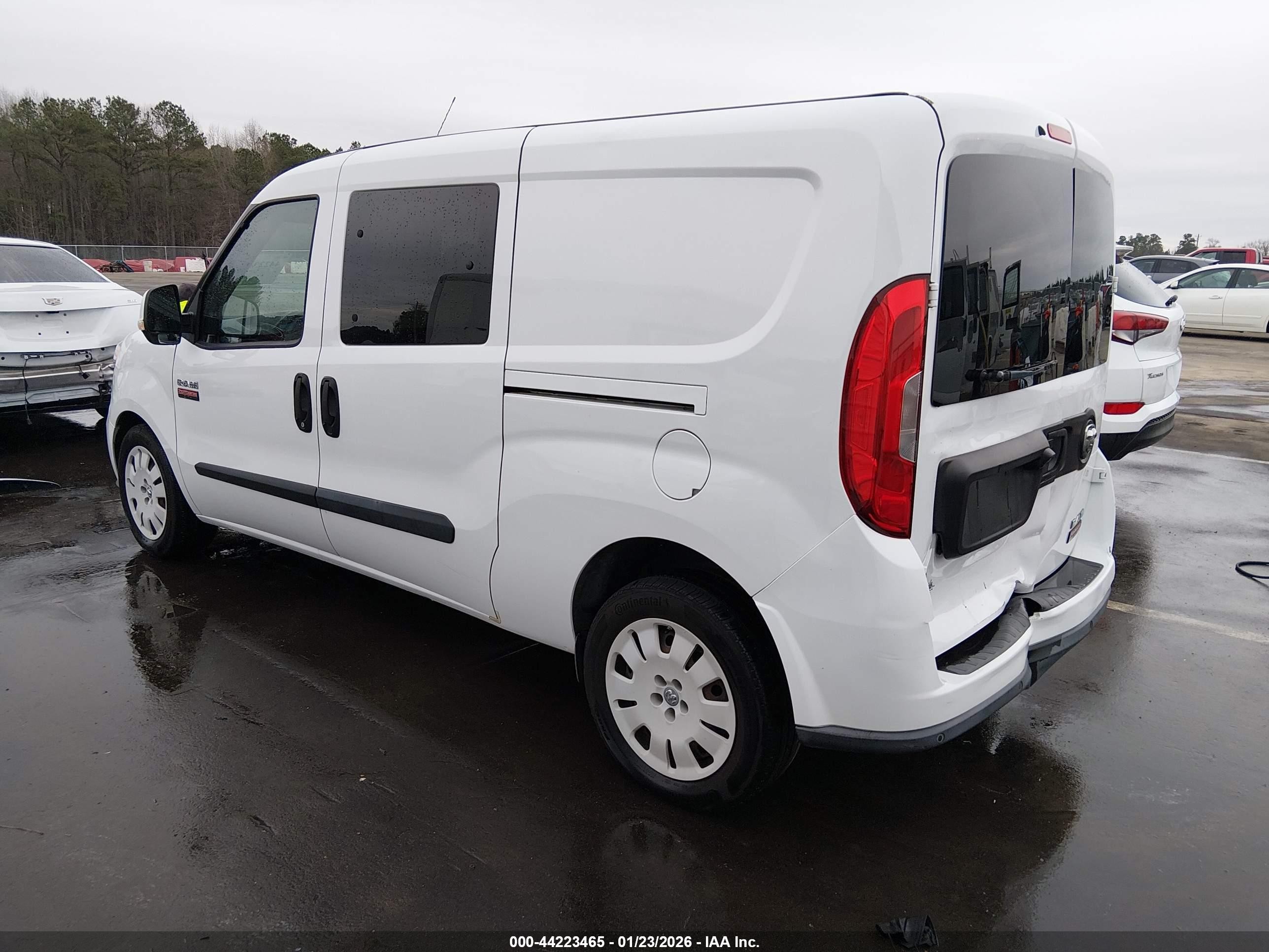 2015 Ram Promaster City Tradesman Slt White vin: ZFBERFBT6F6A69468