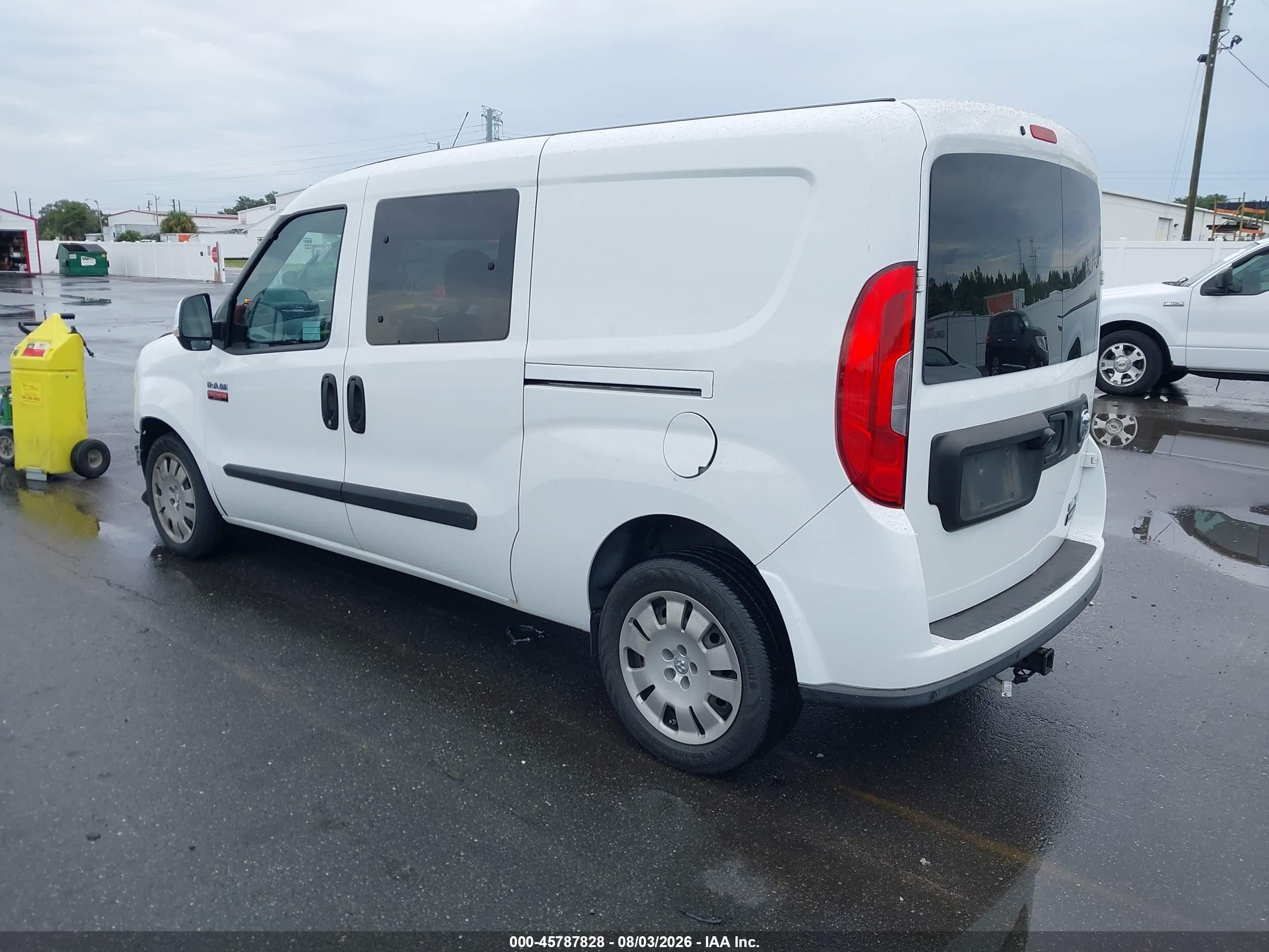 2015 Ram Promaster City Tradesman Slt White vin: ZFBERFBT7F6A22028