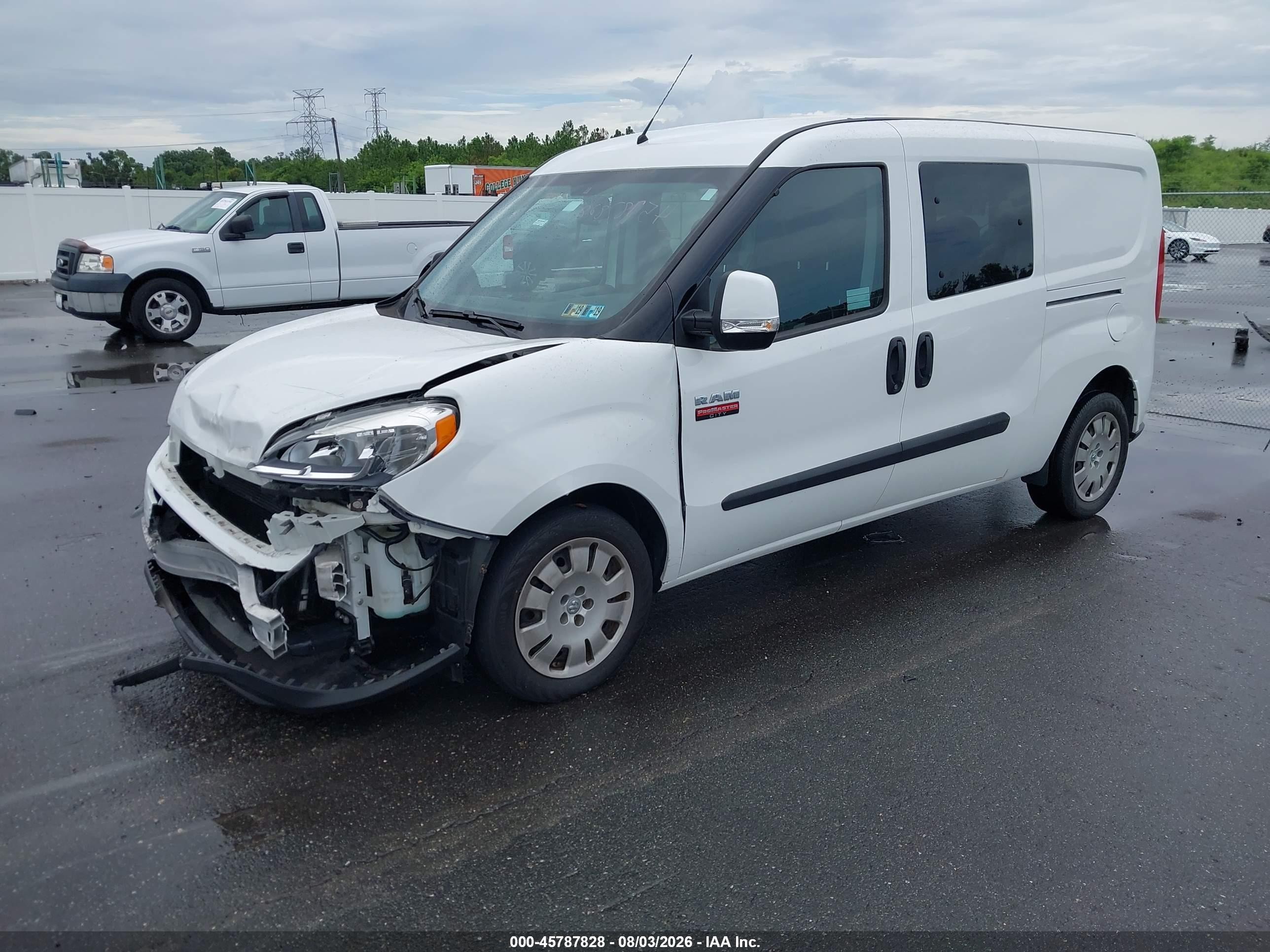 2015 Ram Promaster City Tradesman Slt White vin: ZFBERFBT7F6A22028