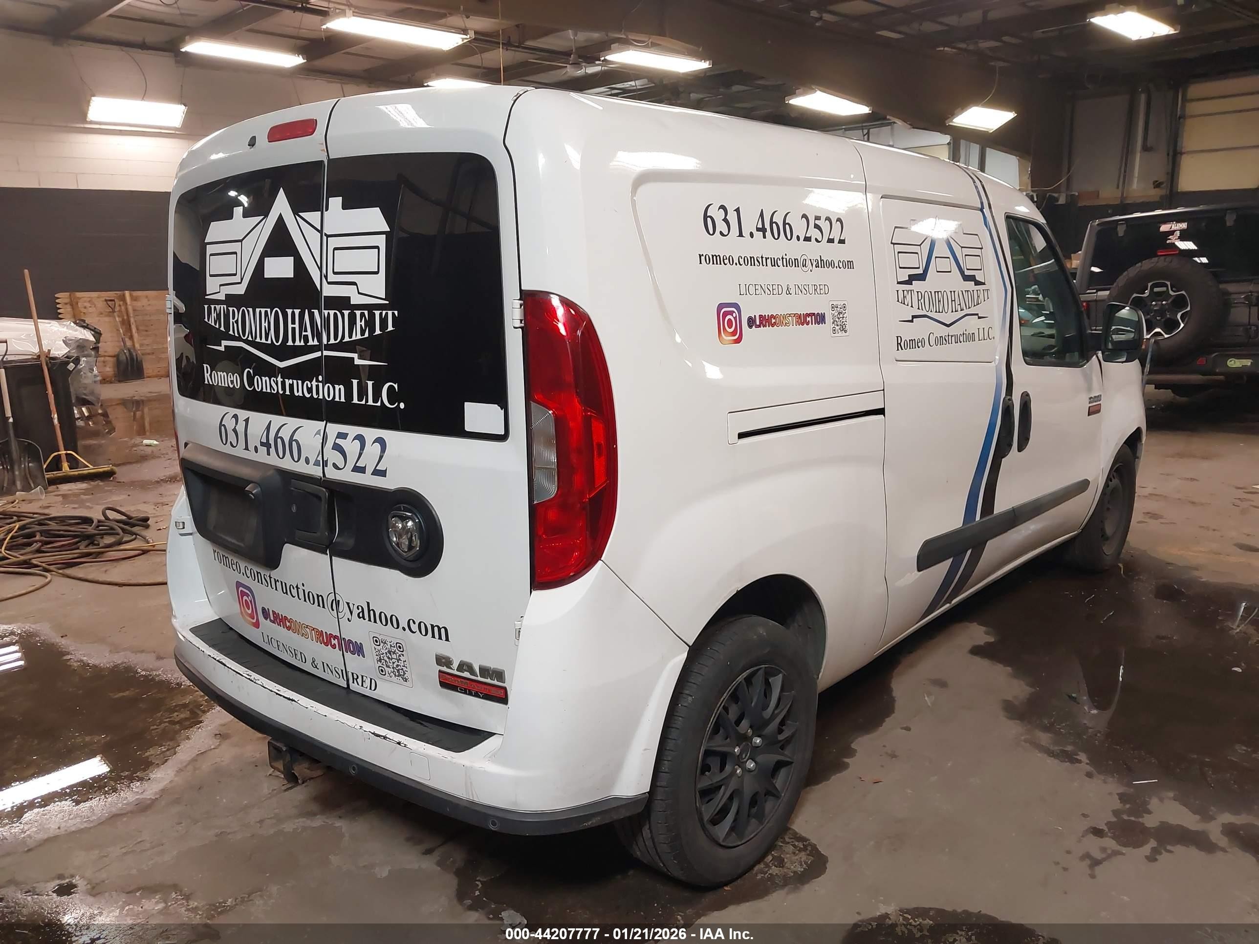 2015 Ram Promaster City Tradesman Slt Белый vin: ZFBERFBT8F6A86580