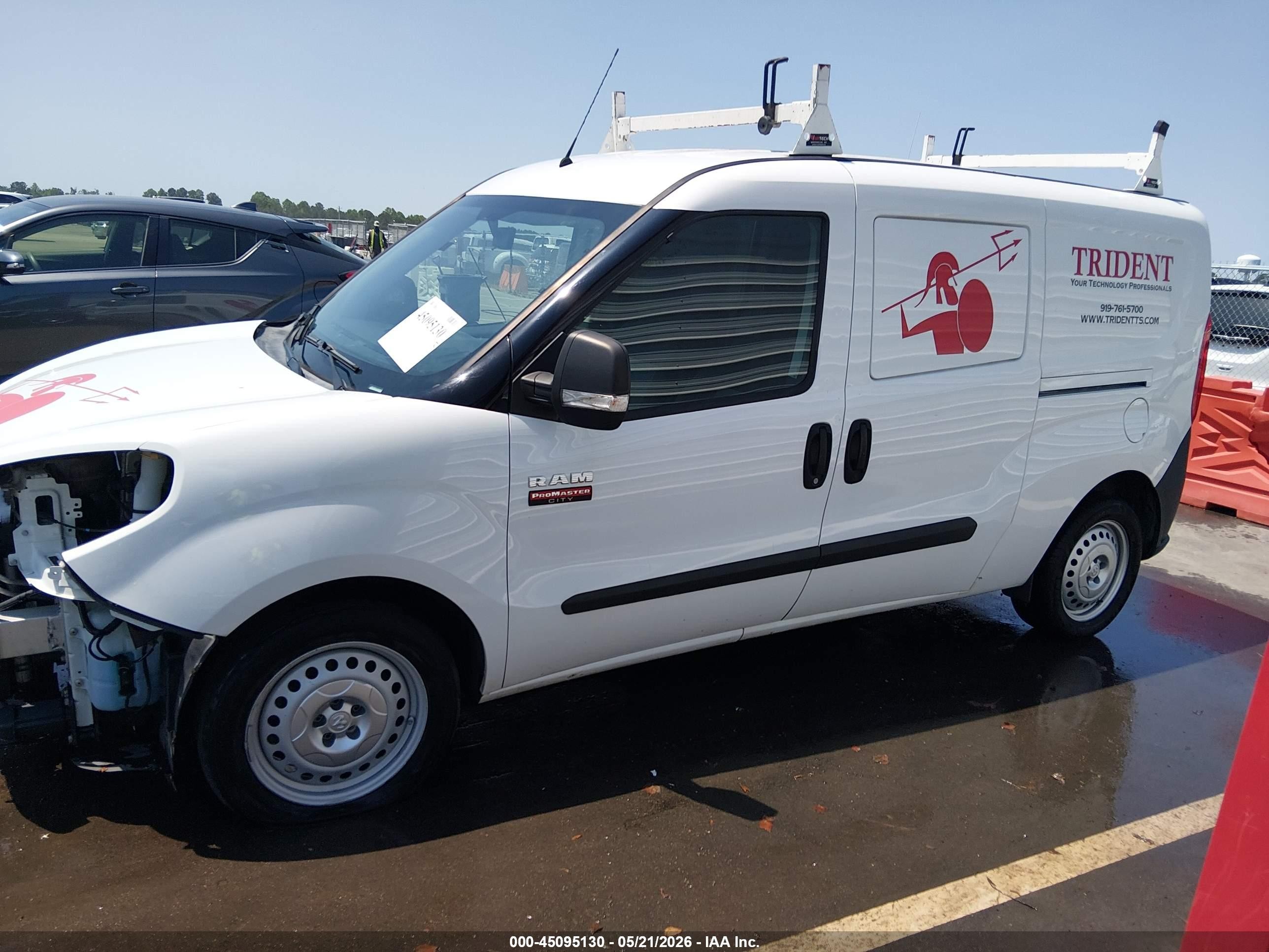 2019 Ram Promaster City Tradesman White vin: ZFBHRFAB0K6M07749