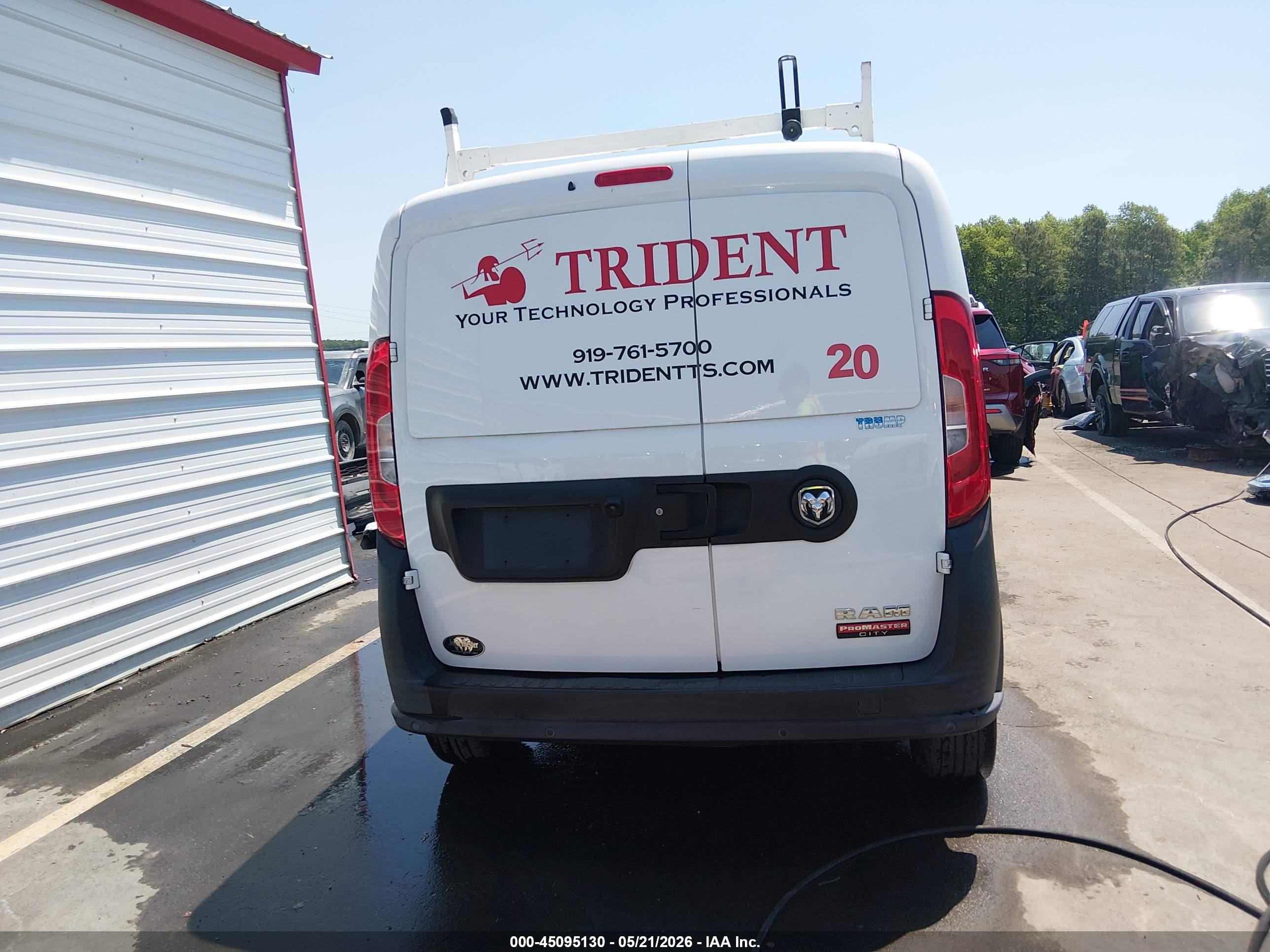 2019 Ram Promaster City Tradesman White vin: ZFBHRFAB0K6M07749