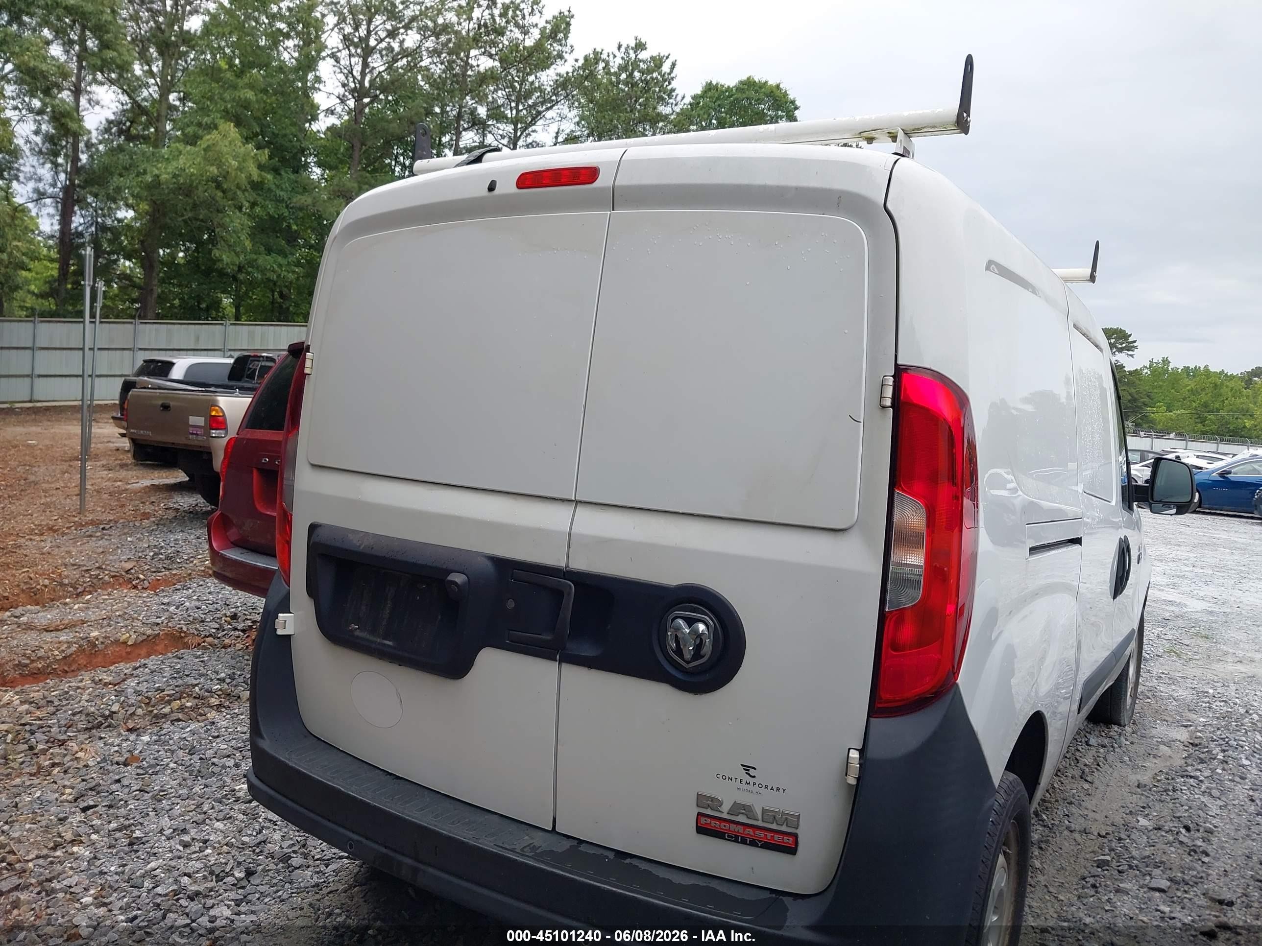 2019 Ram Promaster City Tradesman Белый vin: ZFBHRFAB3K6N47438