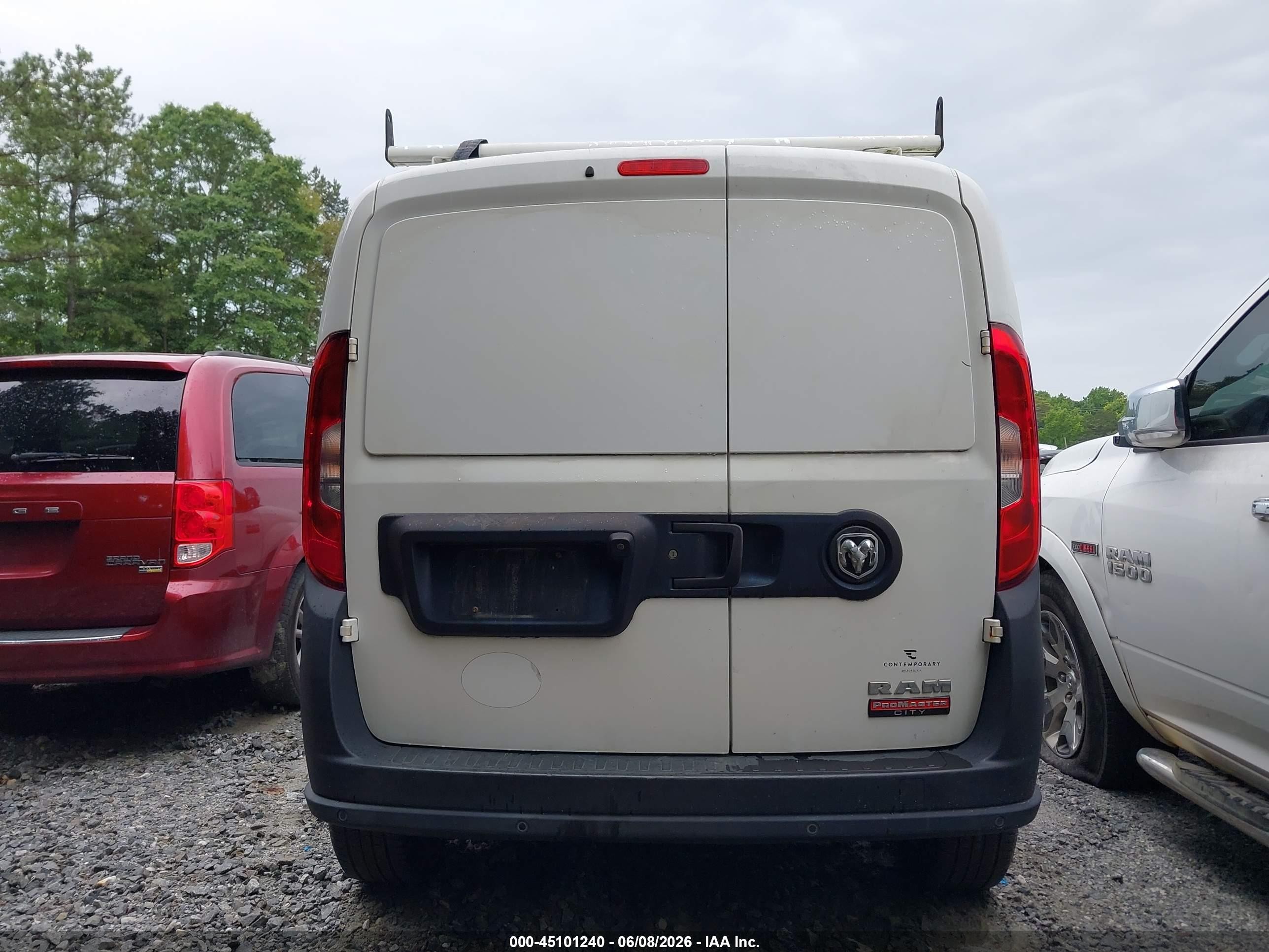 2019 Ram Promaster City Tradesman Белый vin: ZFBHRFAB3K6N47438