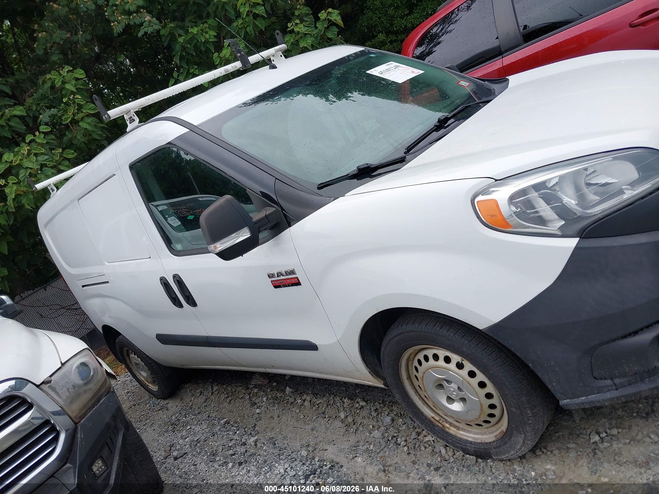 2019 Ram Promaster City Tradesman Белый vin: ZFBHRFAB3K6N47438
