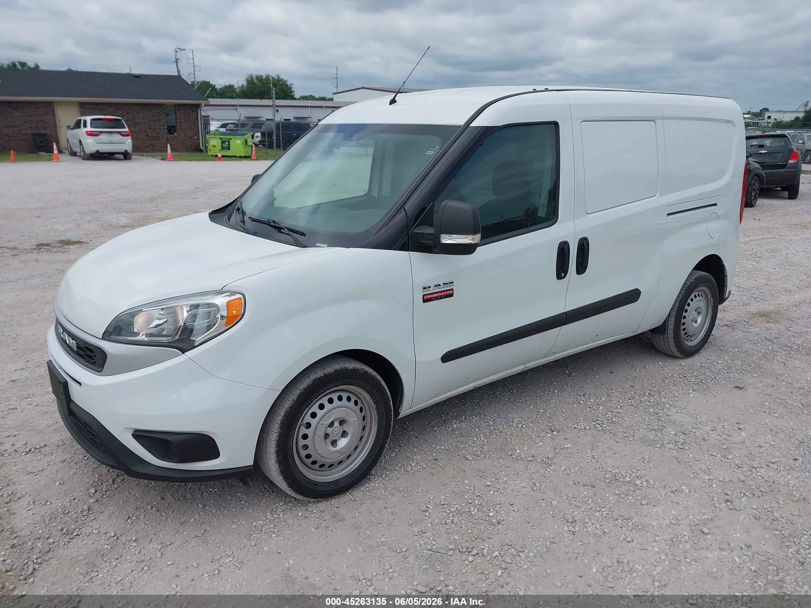 2022 Ram Promaster City Cargo Van White vin: ZFBHRFAB3N6Y21886