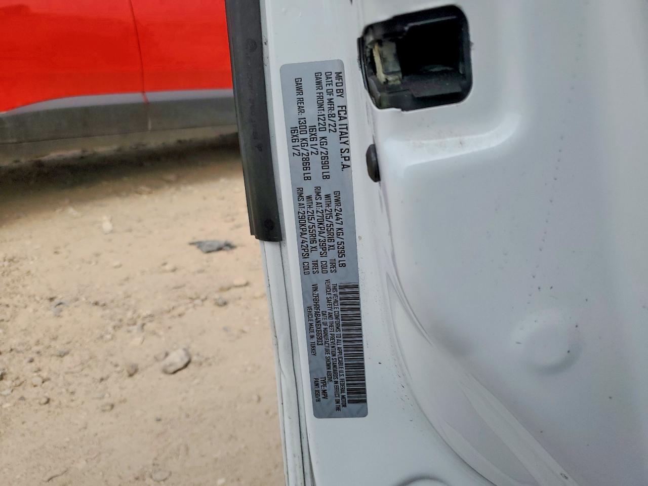 2022 Ram Promaster City Tradesman White vin: ZFBHRFAB4N6X66803