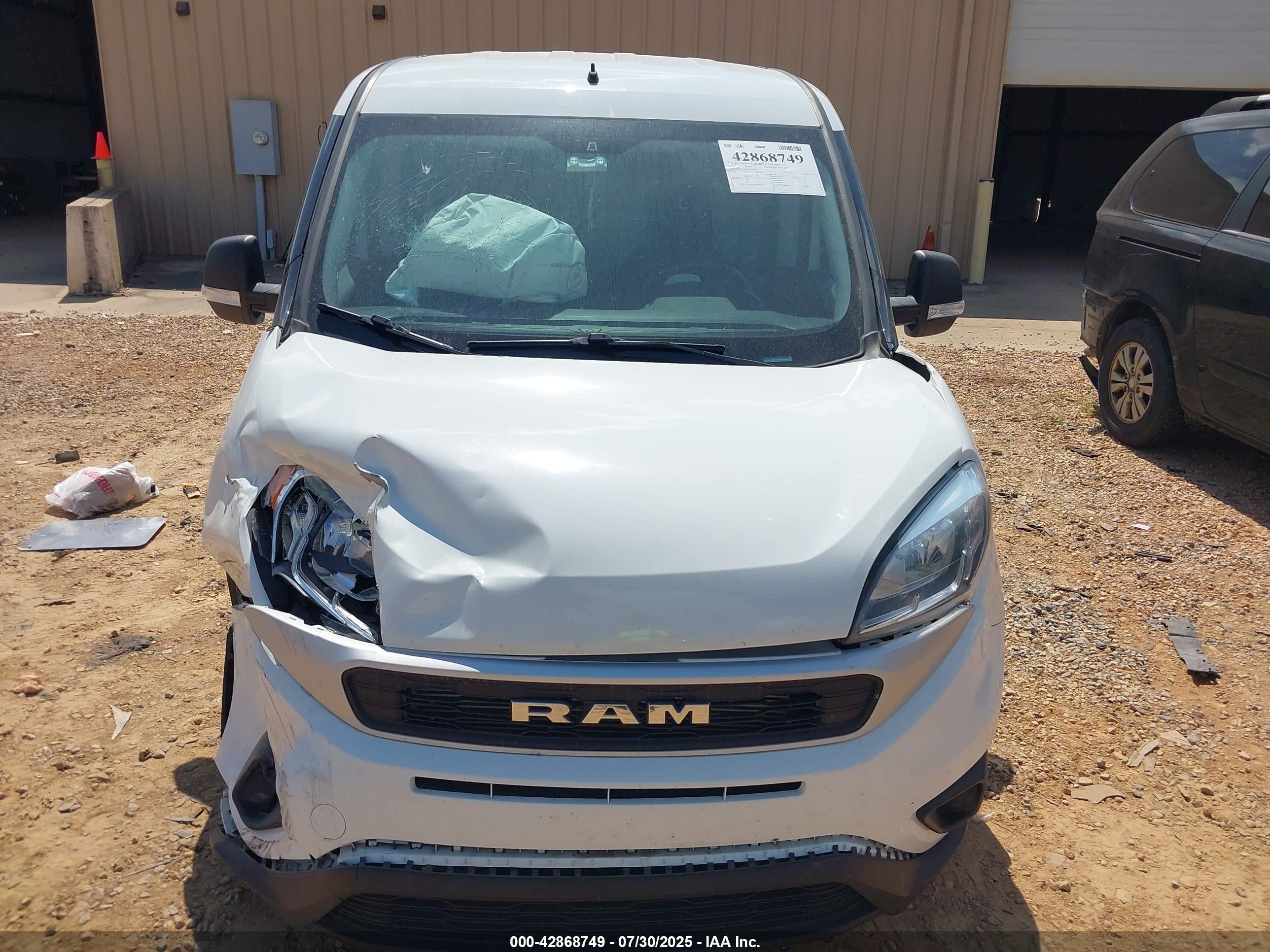 2022 Ram Promaster City Cargo Van White vin: ZFBHRFAB5N6W24928