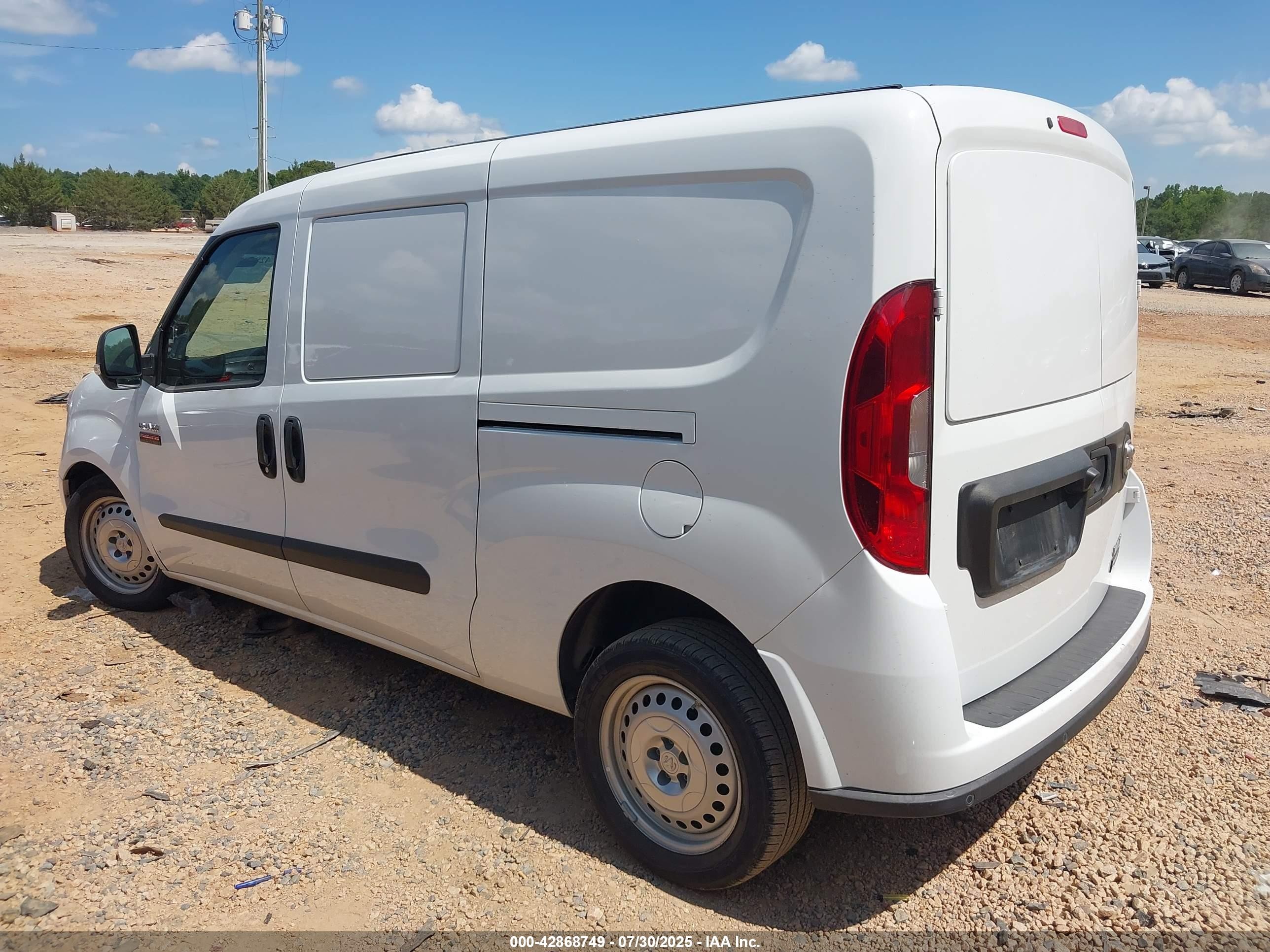 2022 Ram Promaster City Cargo Van White vin: ZFBHRFAB5N6W24928