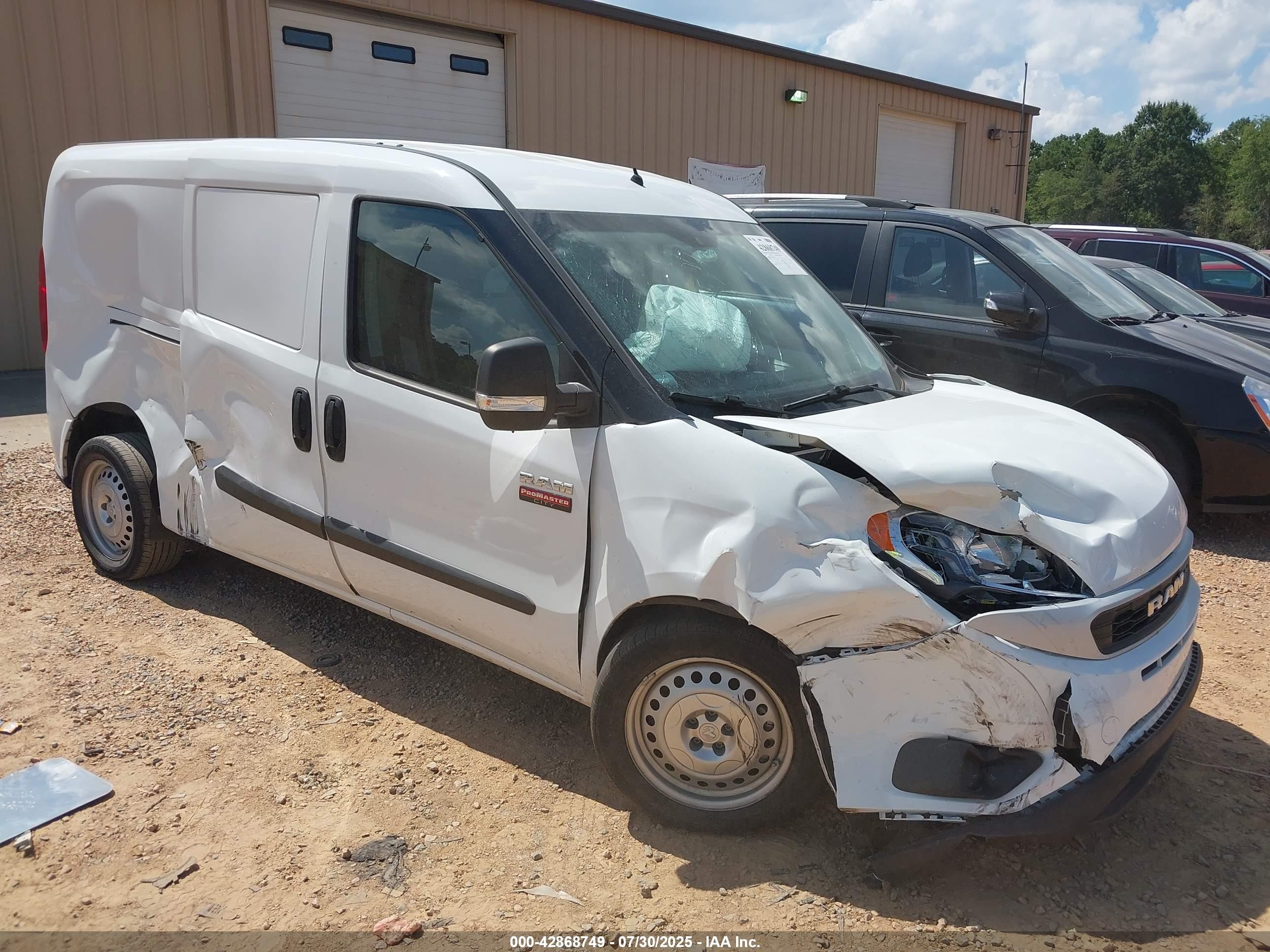 2022 Ram Promaster City Cargo Van White vin: ZFBHRFAB5N6W24928