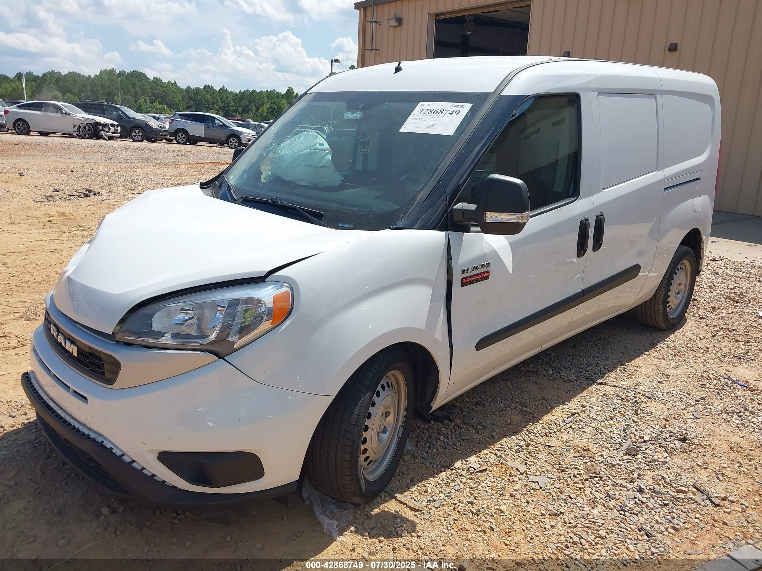 2022 Ram Promaster City Cargo Van White vin: ZFBHRFAB5N6W24928