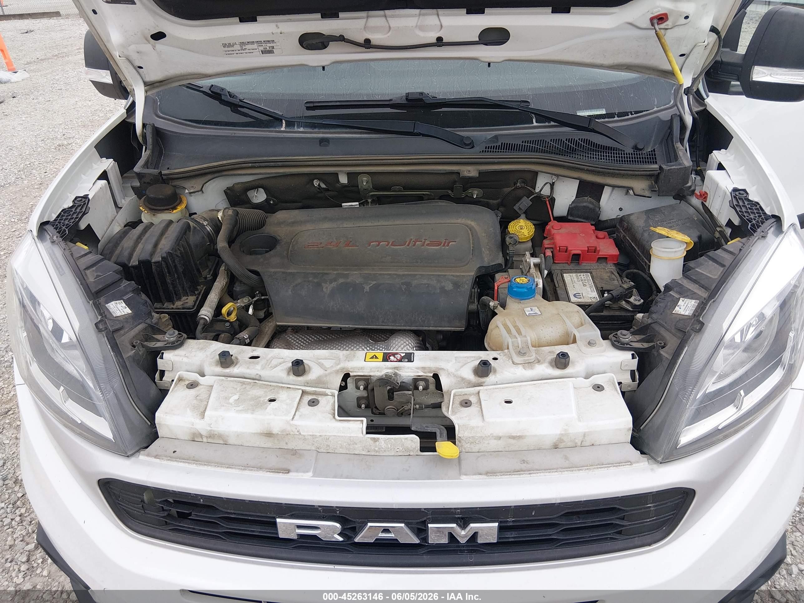 2022 Ram Promaster City Cargo Van White vin: ZFBHRFAB7N6Y21938