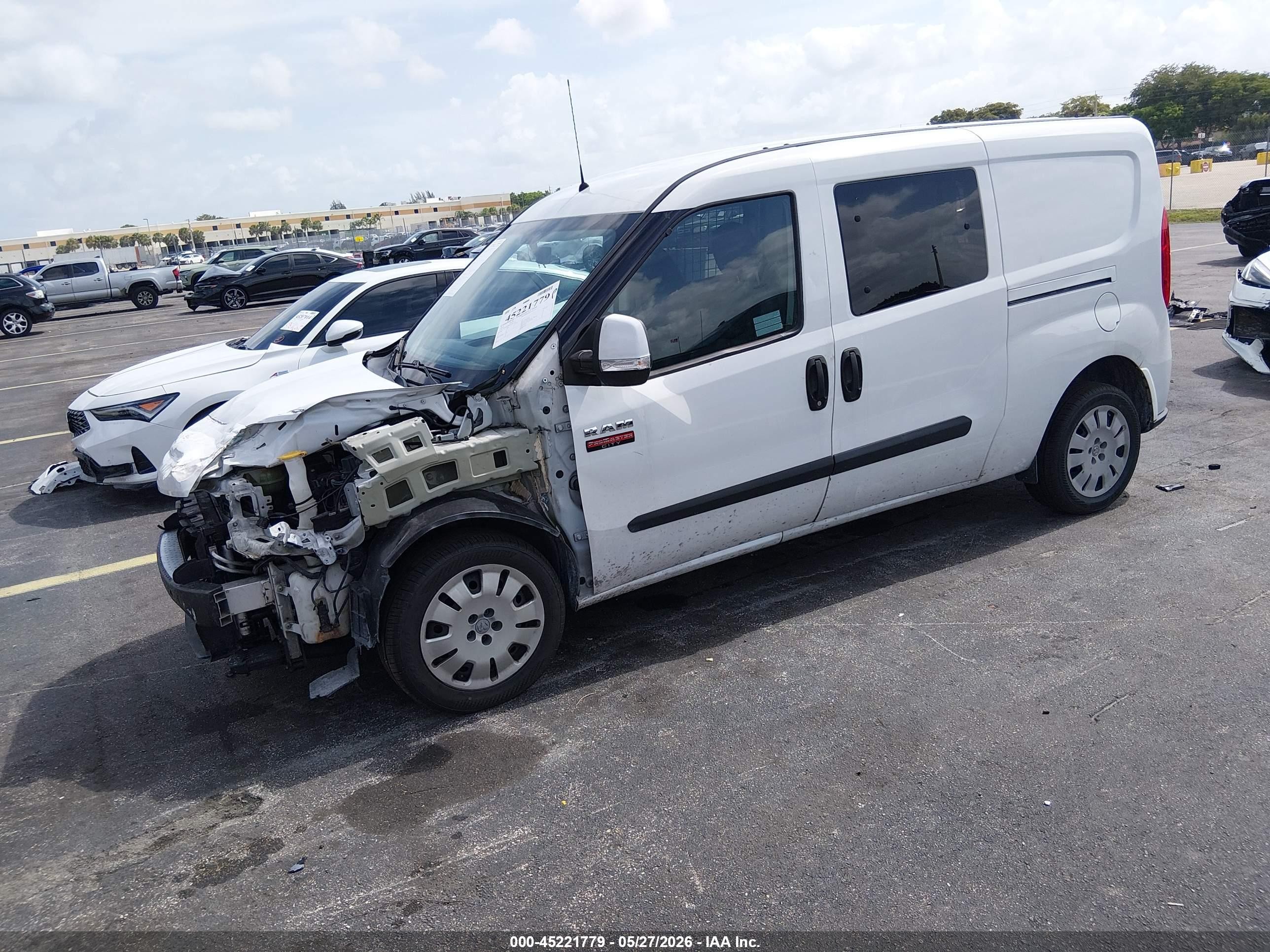 2019 Ram Promaster City Tradesman Slt Белый vin: ZFBHRFBB5K6M00570