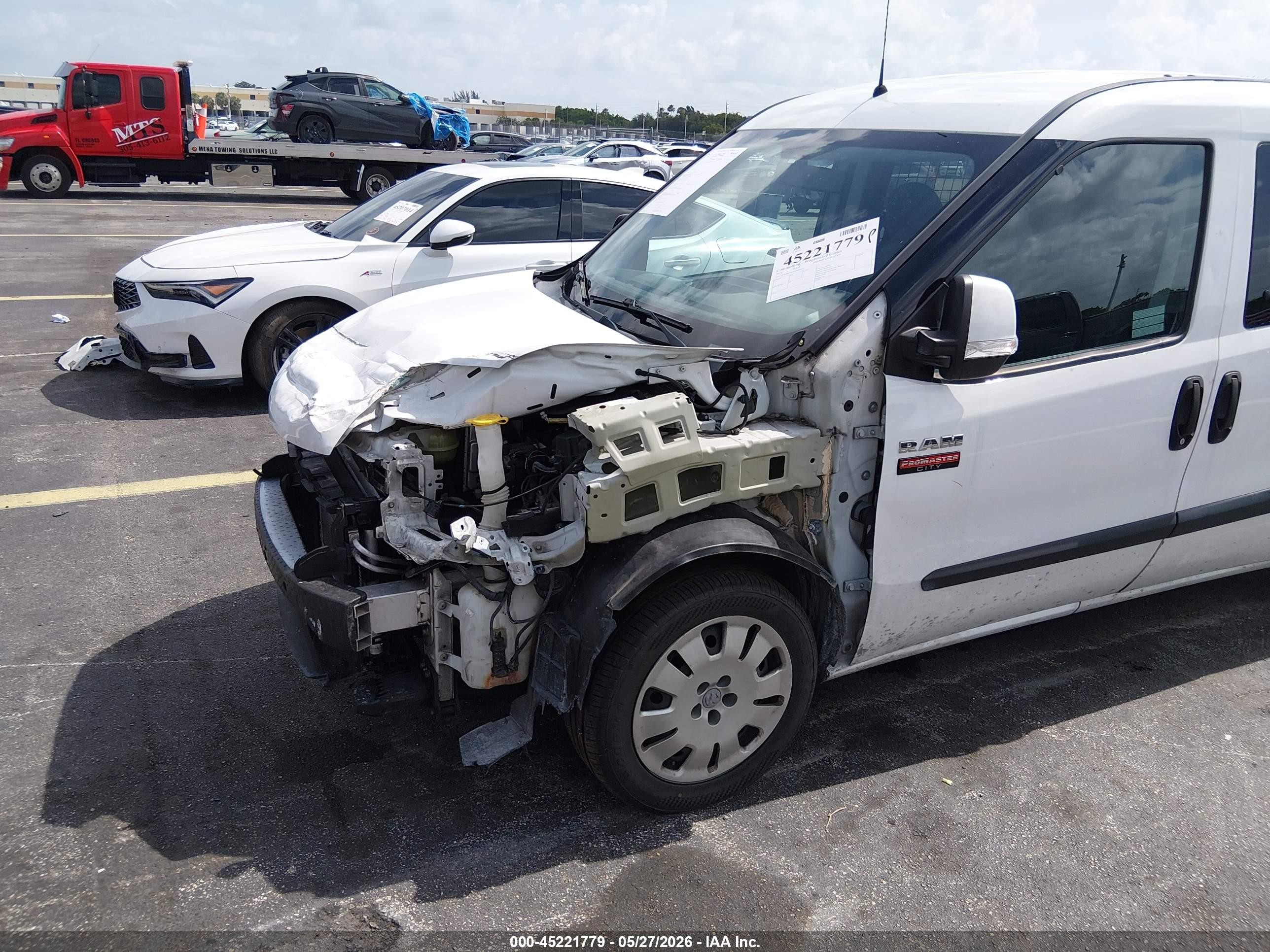 2019 Ram Promaster City Tradesman Slt Белый vin: ZFBHRFBB5K6M00570