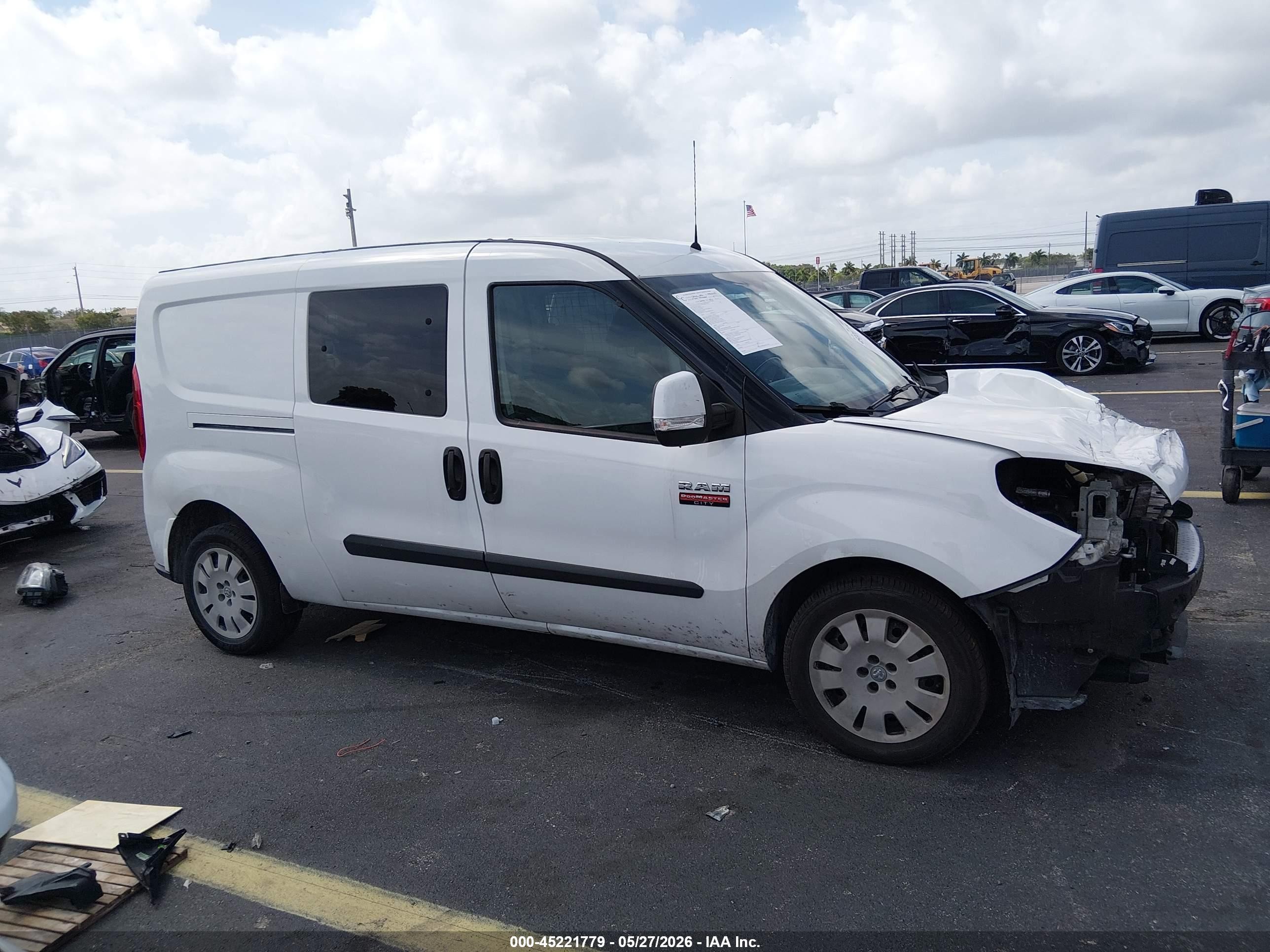 2019 Ram Promaster City Tradesman Slt Белый vin: ZFBHRFBB5K6M00570