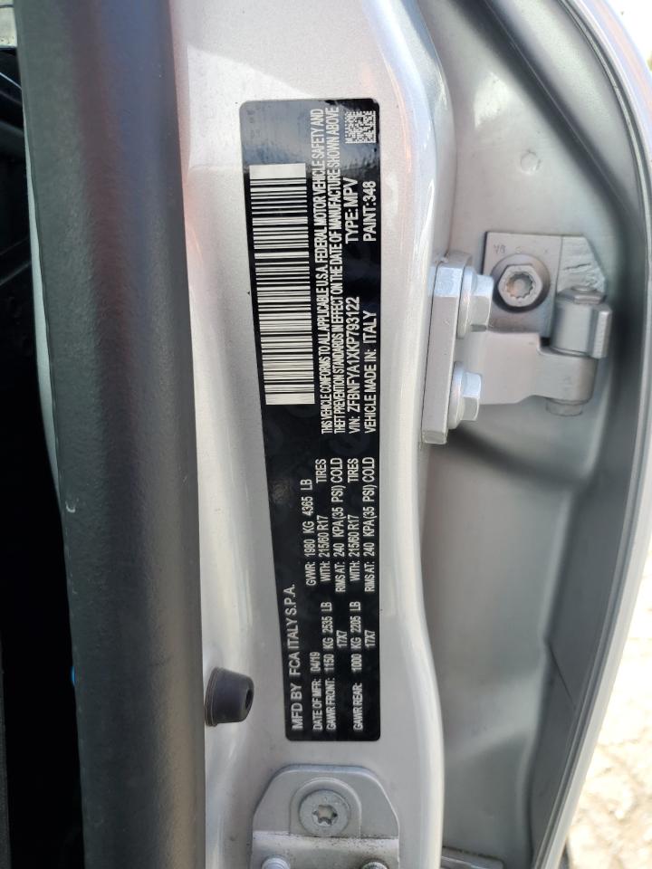 2019 Fiat 500x Pop Silver vin: ZFBNFYA1XKP793122