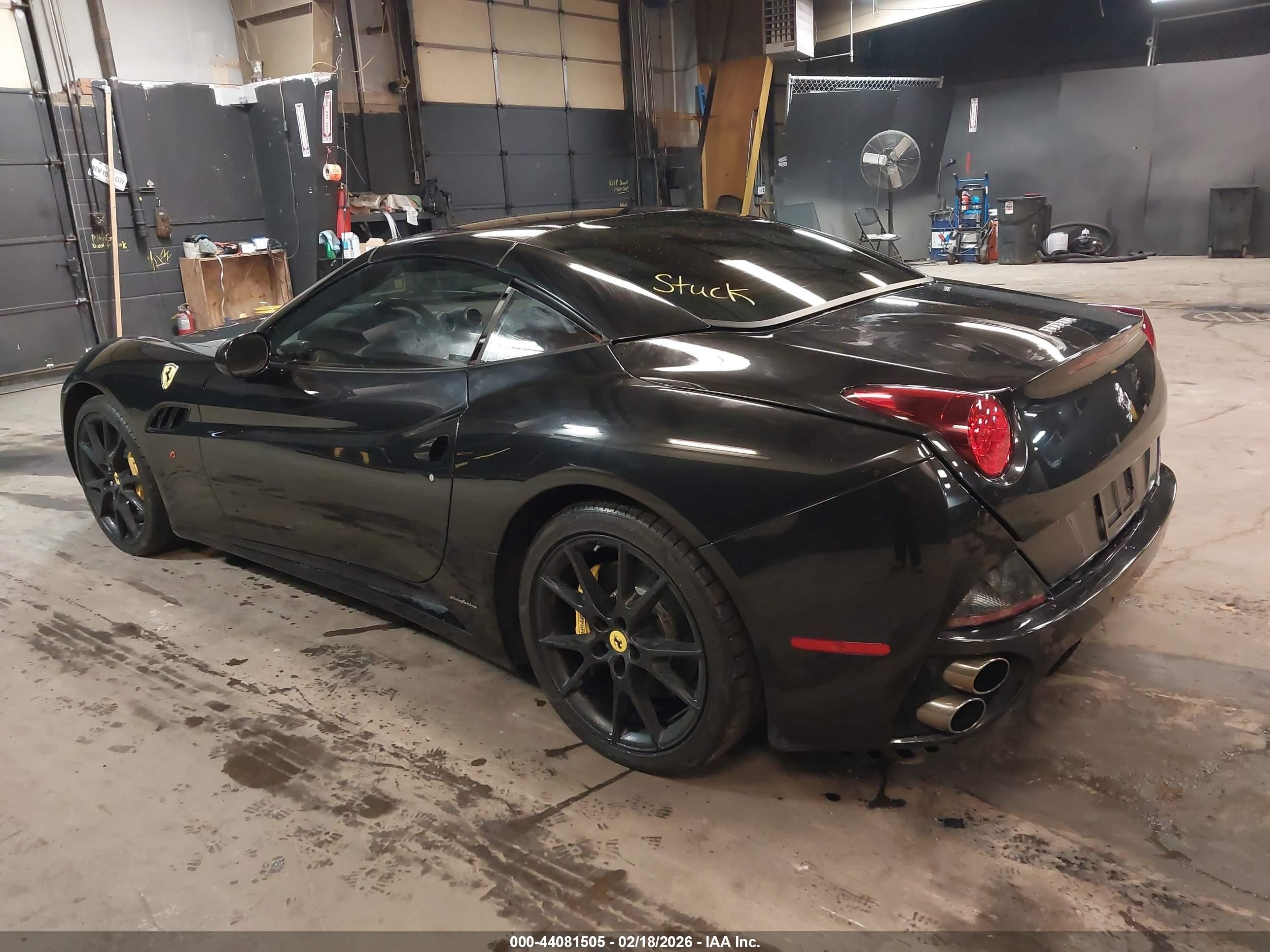 2011 Ferrari California Black vin: ZFF65LJA6B0178262