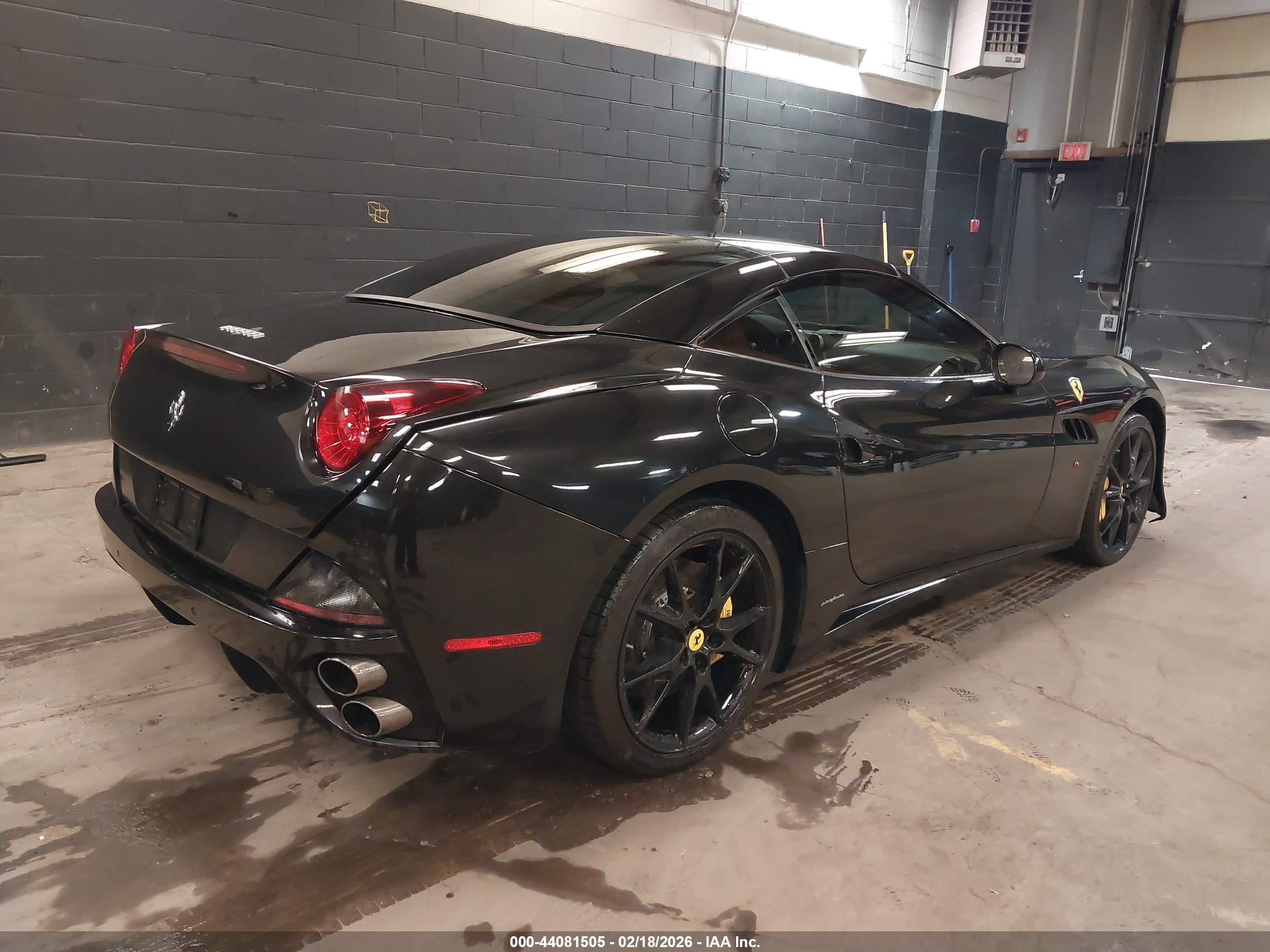 2011 Ferrari California Black vin: ZFF65LJA6B0178262