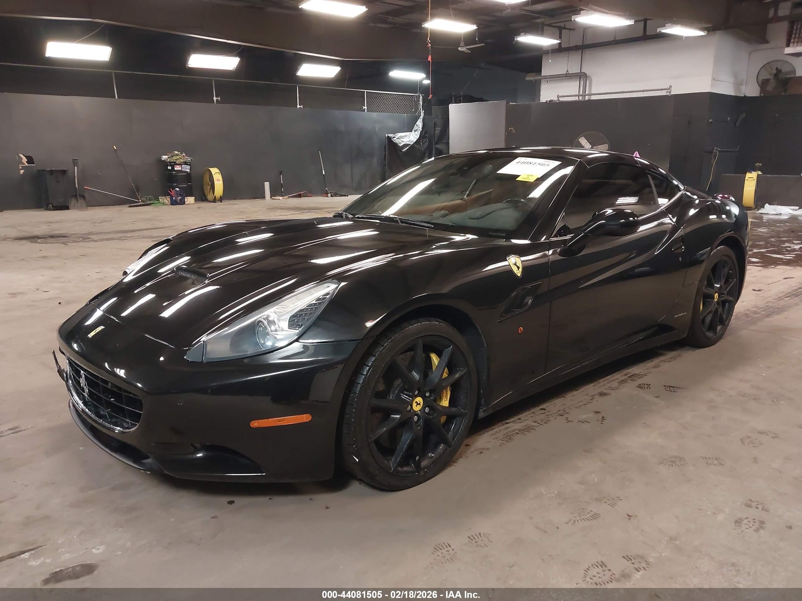 2011 Ferrari California Black vin: ZFF65LJA6B0178262