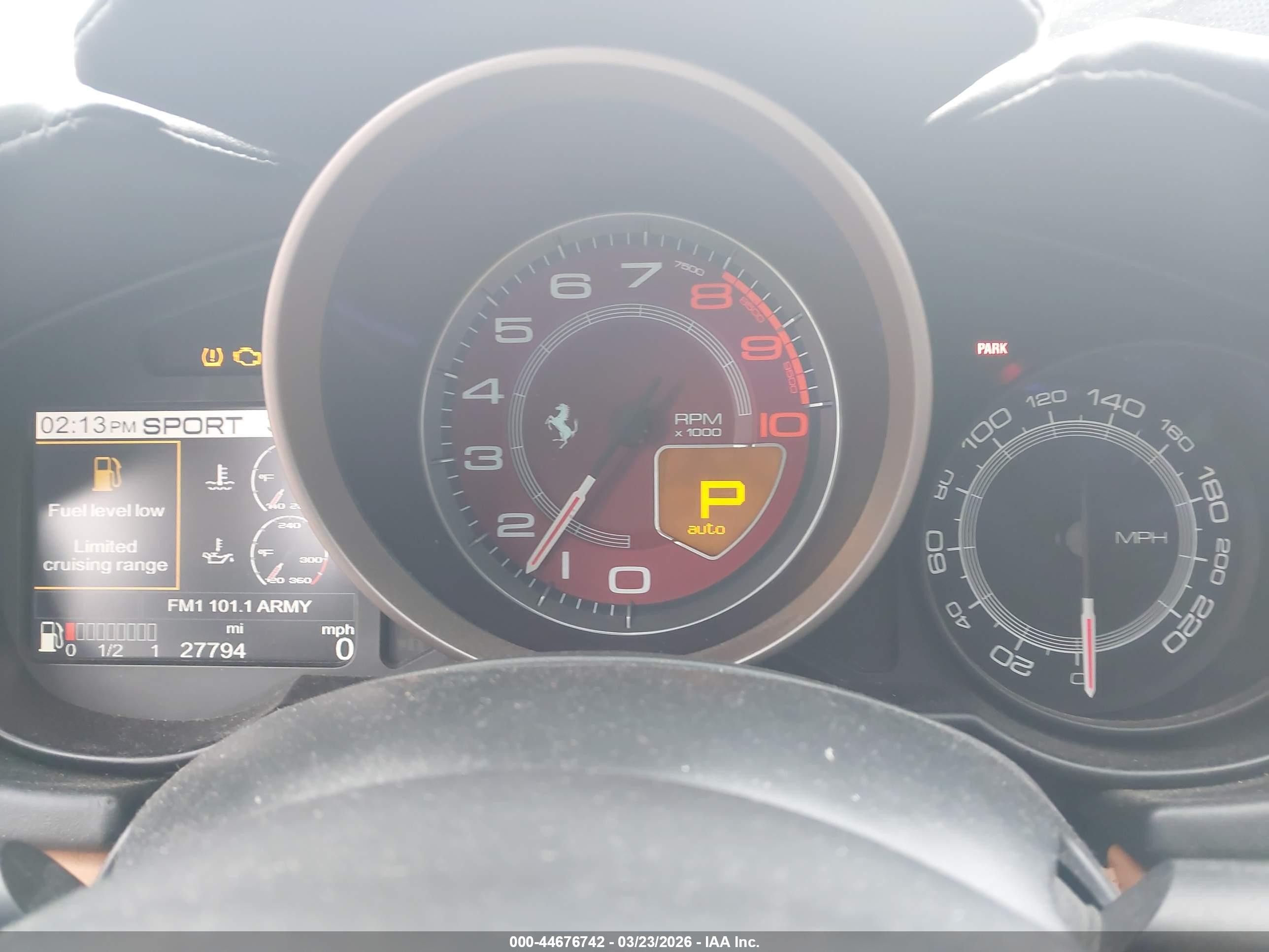 2011 Ferrari California   Black vin: ZFF65LJA7B0176293