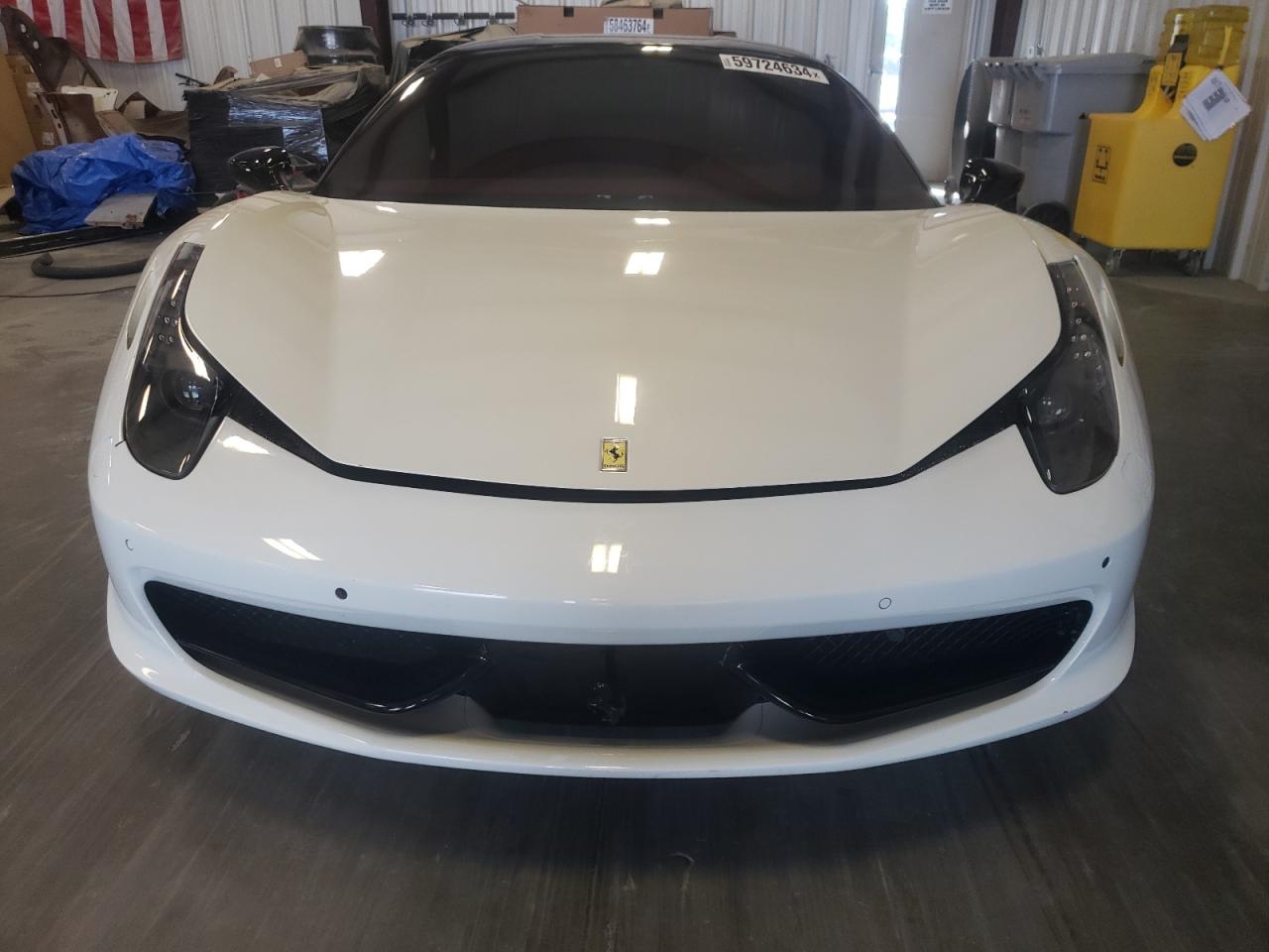 2011 Ferrari 458 Italia White vin: ZFF67NFA3B0182400