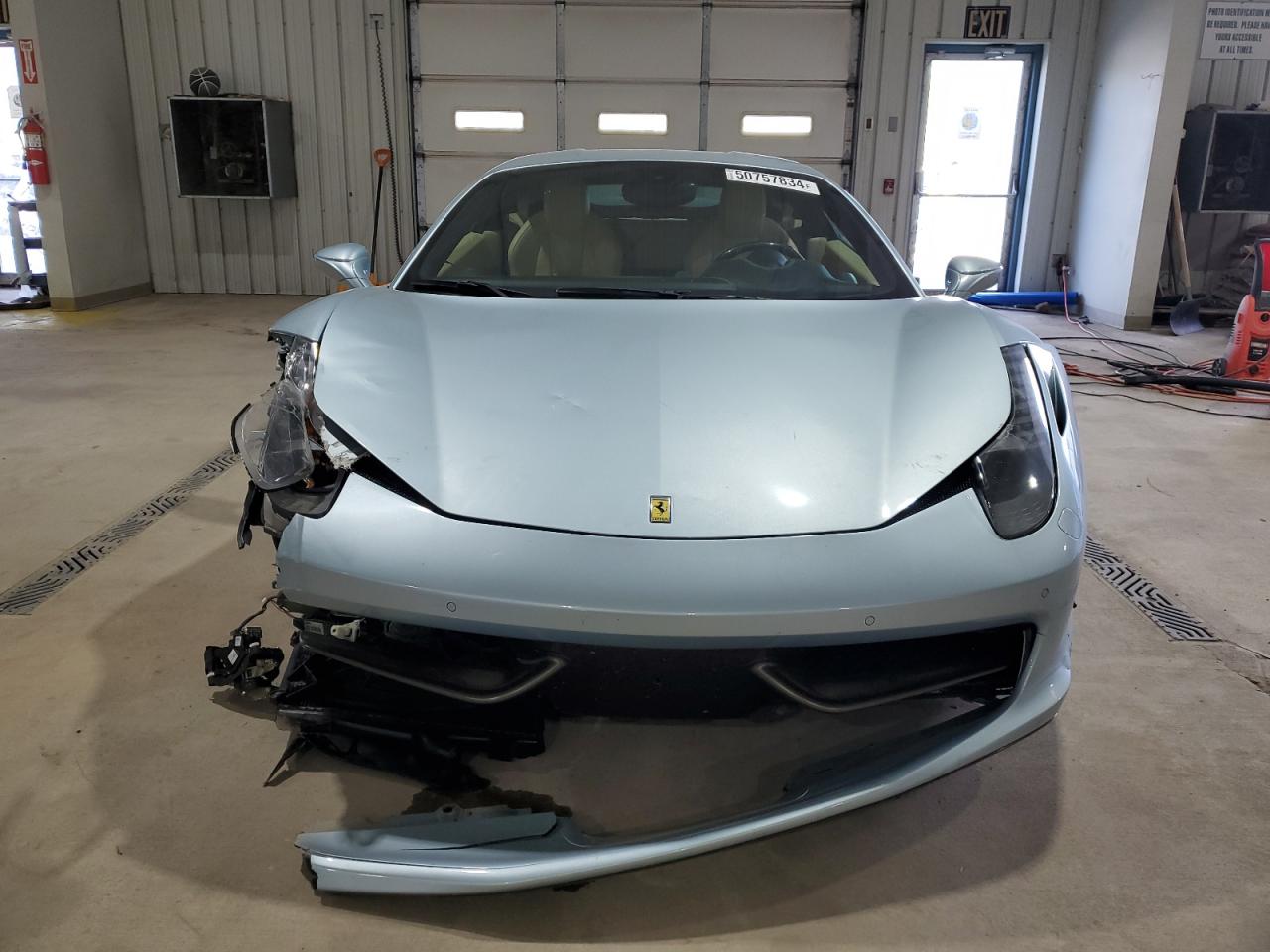 2011 Ferrari 458 Italia  Blue vin: ZFF67NFAXB0180885
