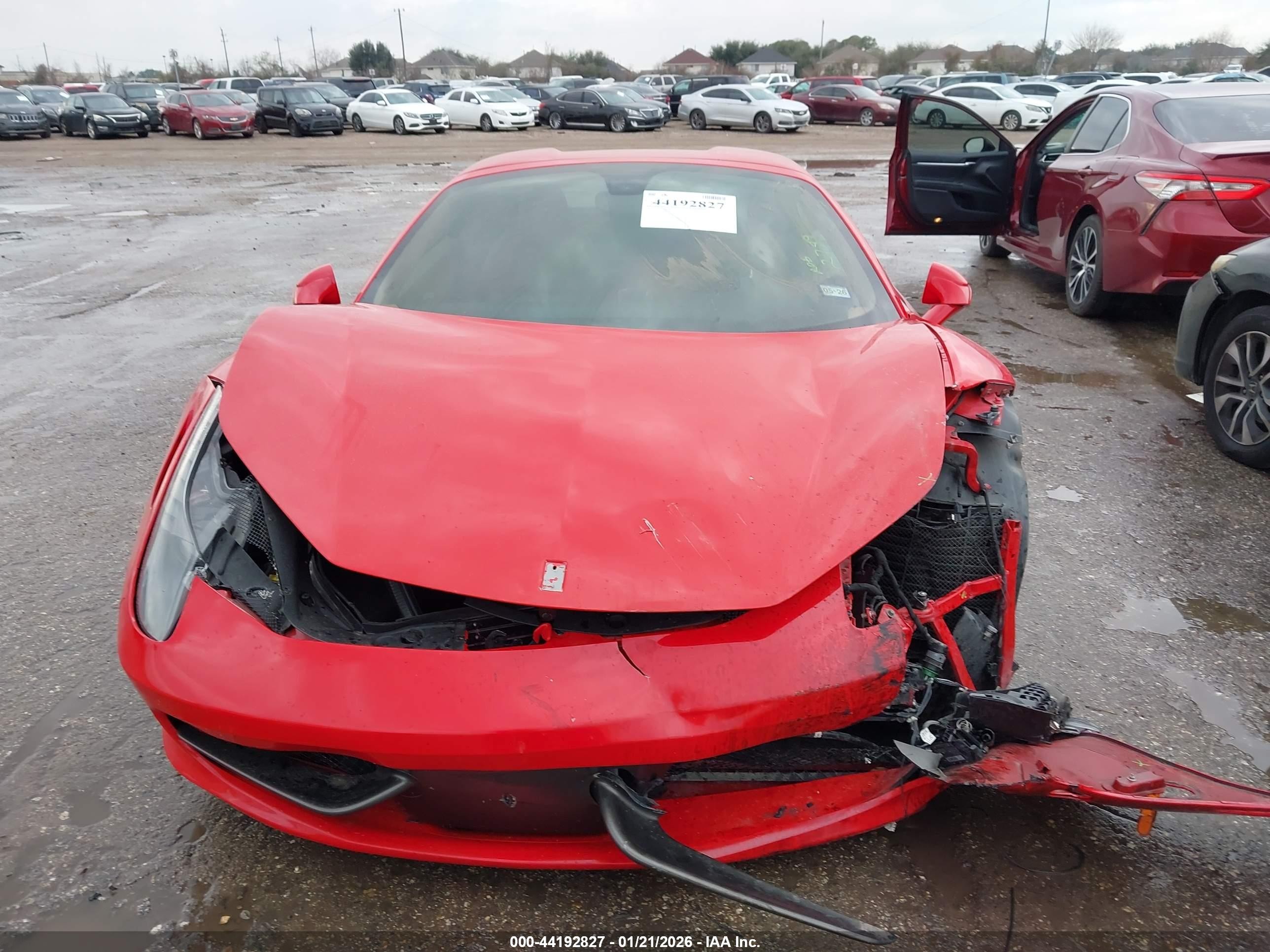 2015 Ferrari 458 Spider   Красный vin: ZFF68NHA1F0211313