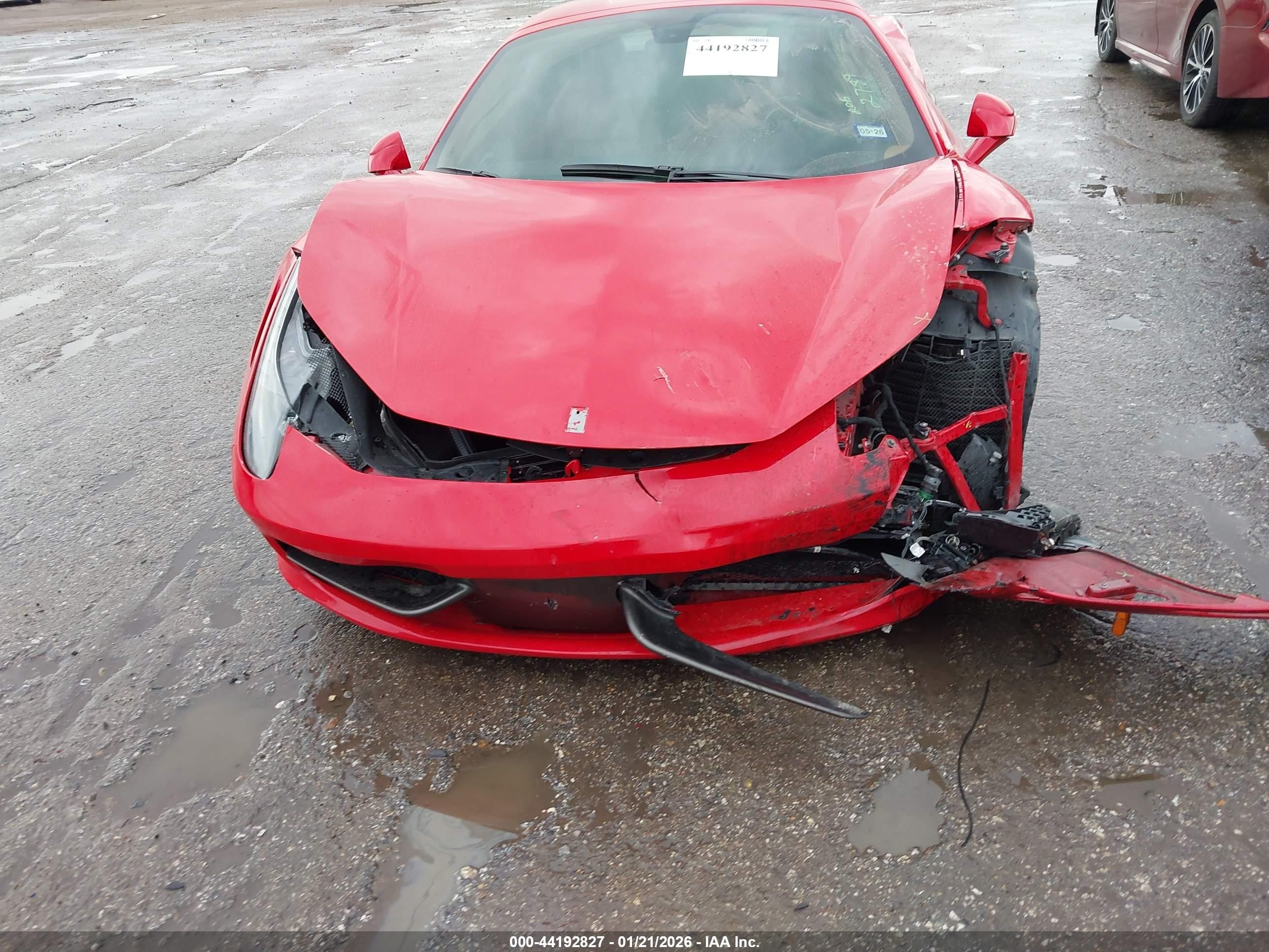 2015 Ferrari 458 Spider   Красный vin: ZFF68NHA1F0211313