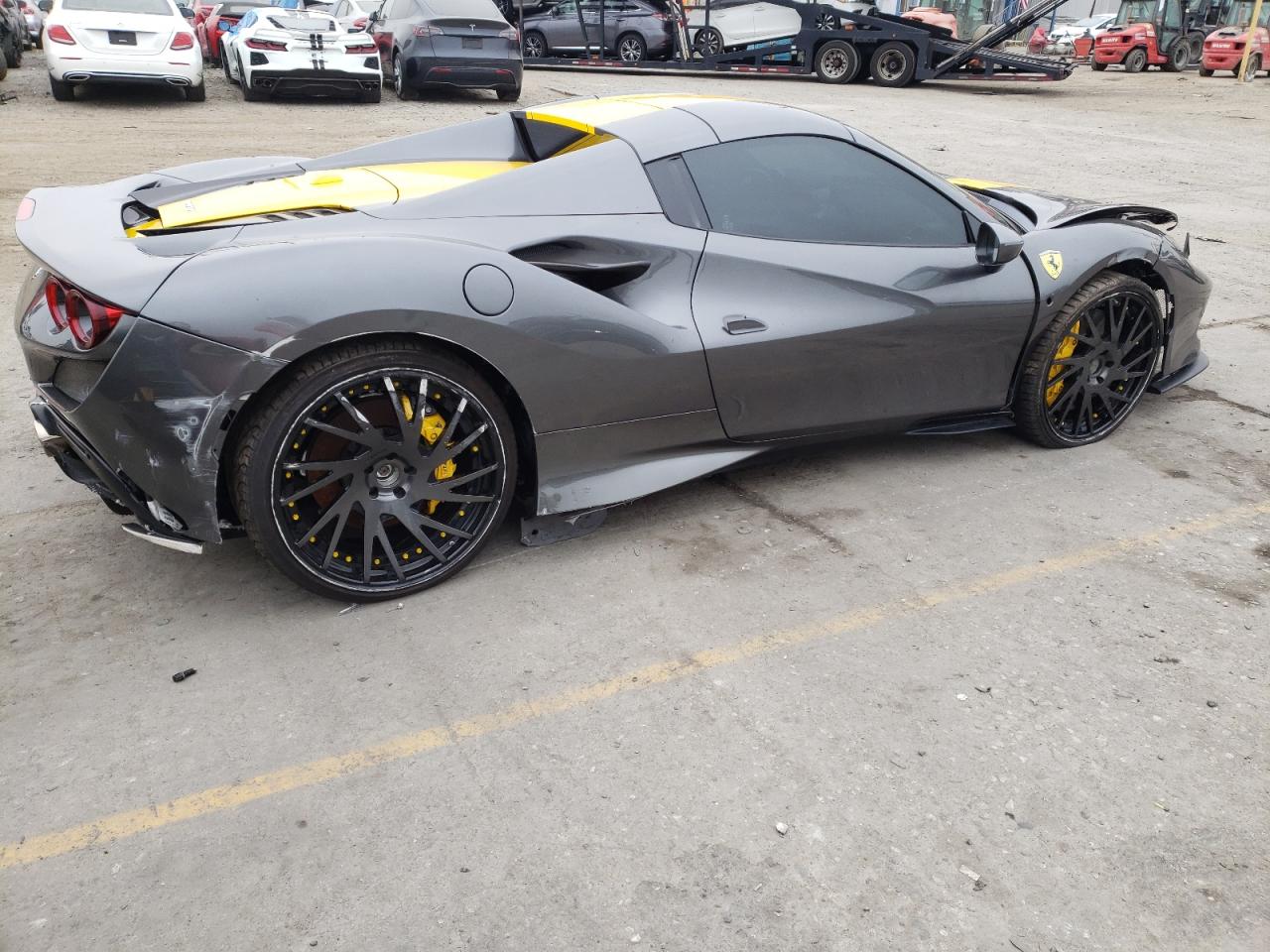 2021 Ferrari F8 Spider  Gray vin: ZFF93LMA5M0261599