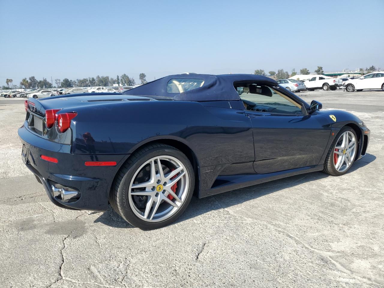 2008 Ferrari F430 Spider Blue vin: ZFFEW59A680163553
