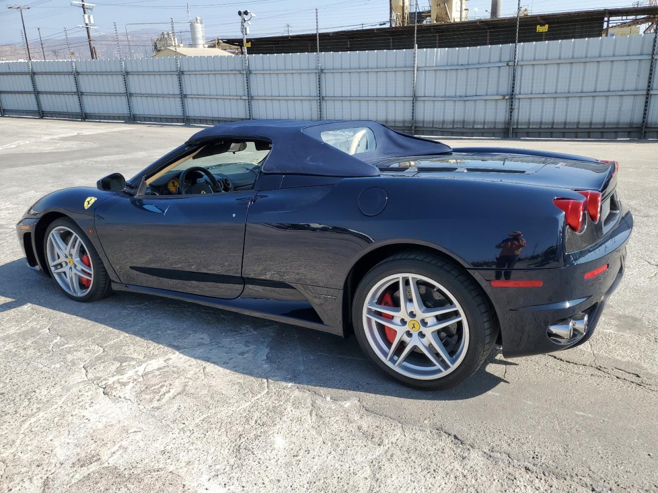 2008 Ferrari F430 Spider Blue vin: ZFFEW59A680163553