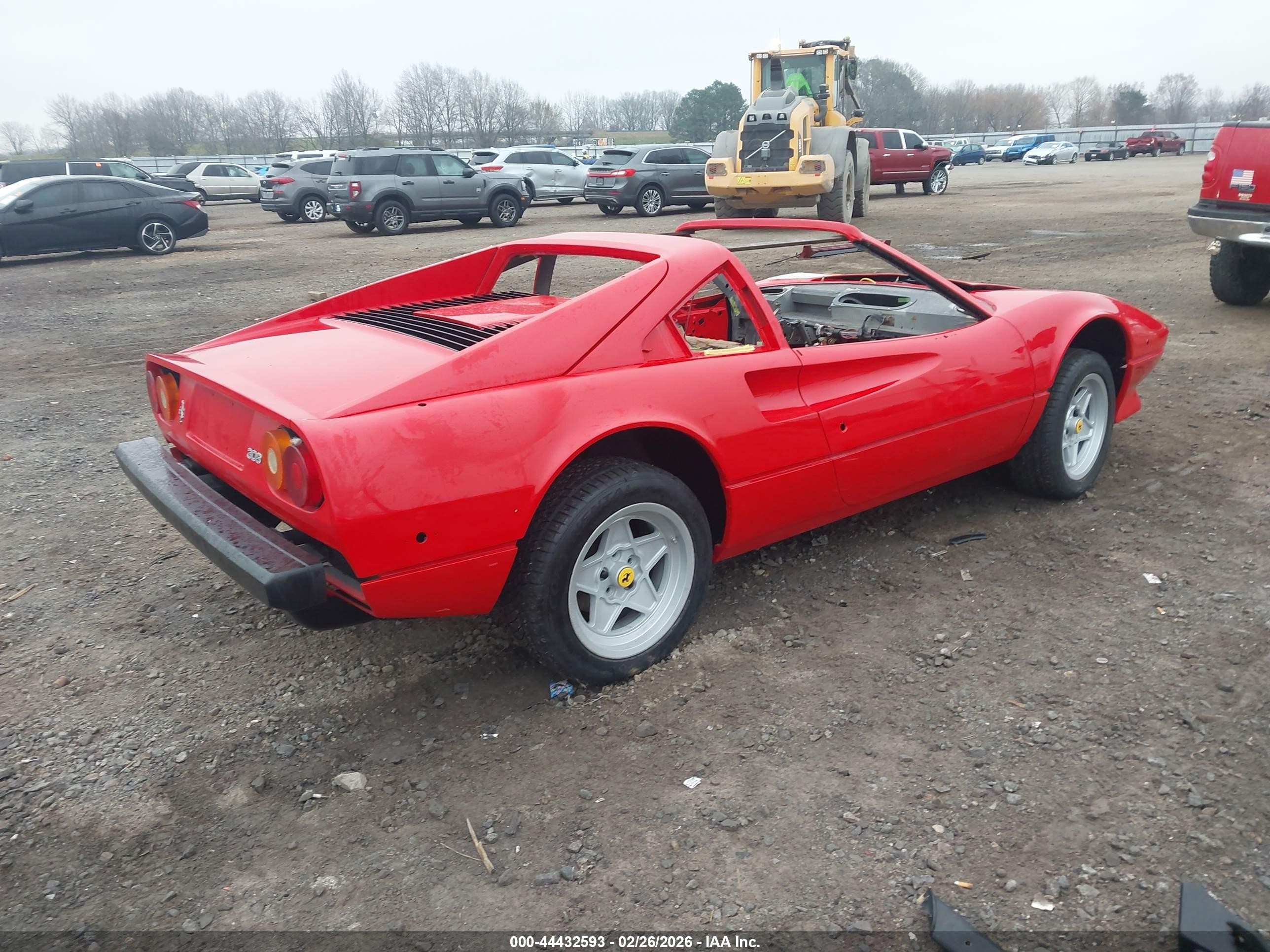1985 Ferrari 308 Gts Quattro Red vin: ZFFUA13A2F0055441