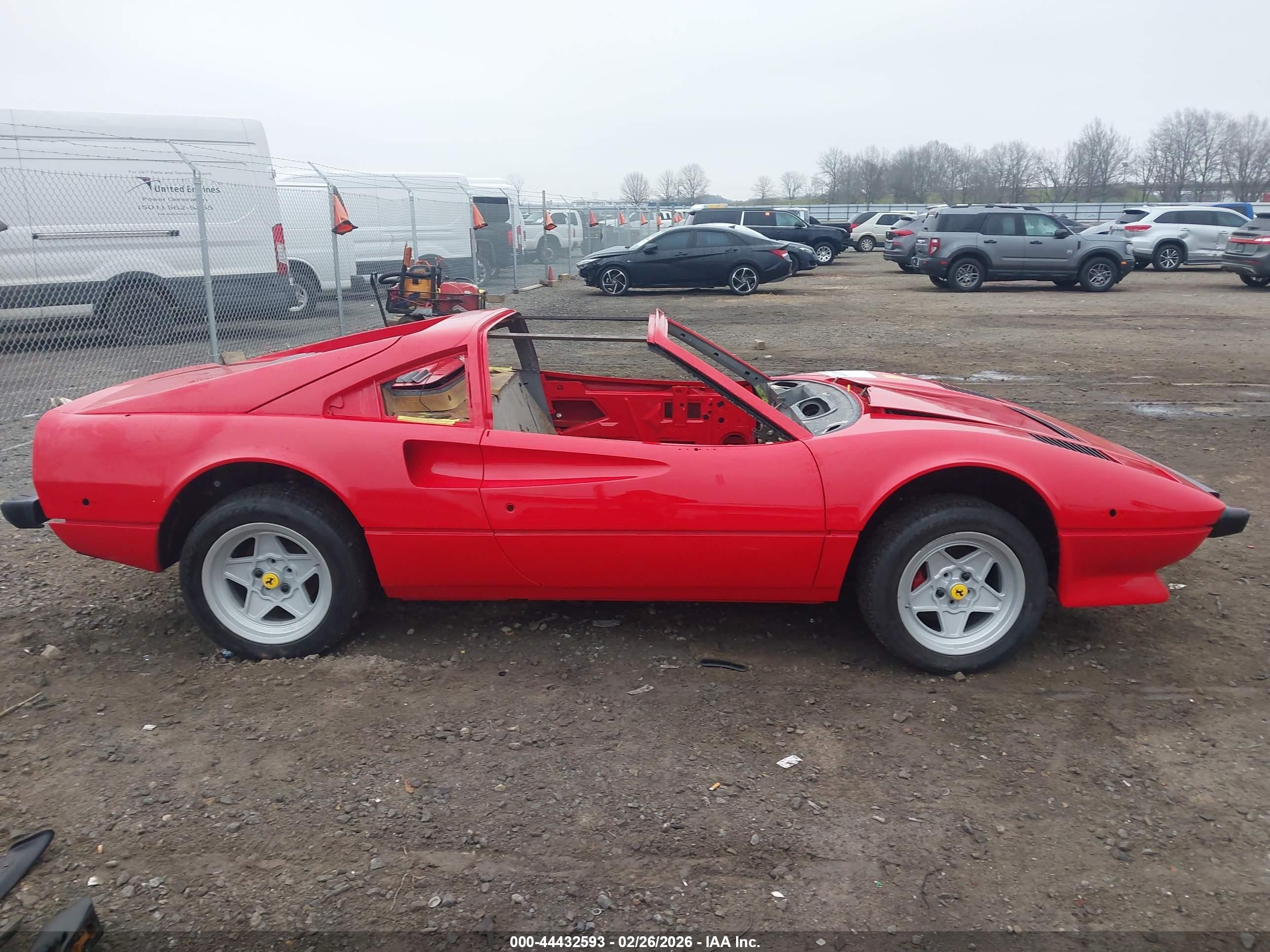 1985 Ferrari 308 Gts Quattro Red vin: ZFFUA13A2F0055441