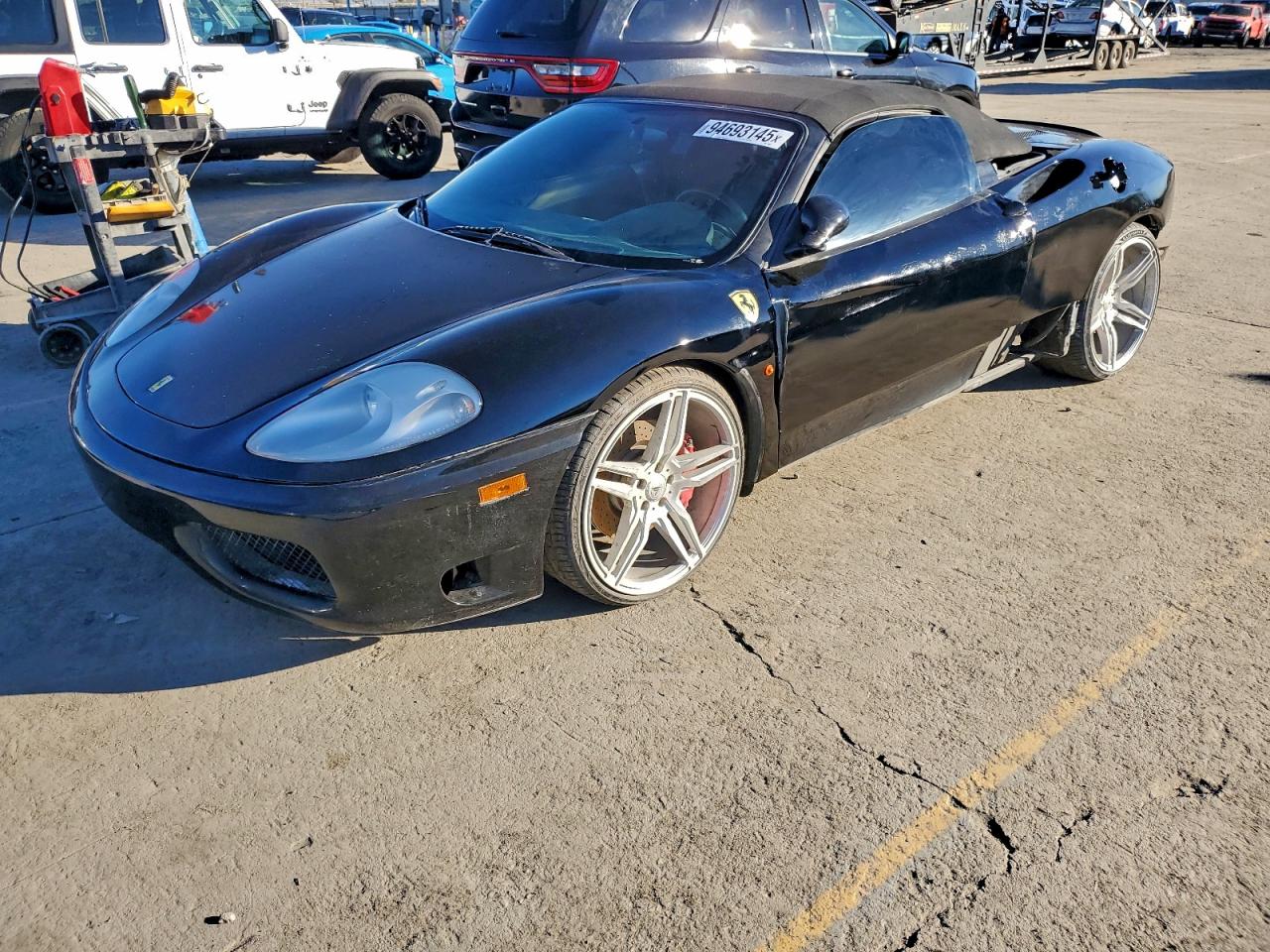 2004 Ferrari 360 Spider Black vin: ZFFYT53A940136047