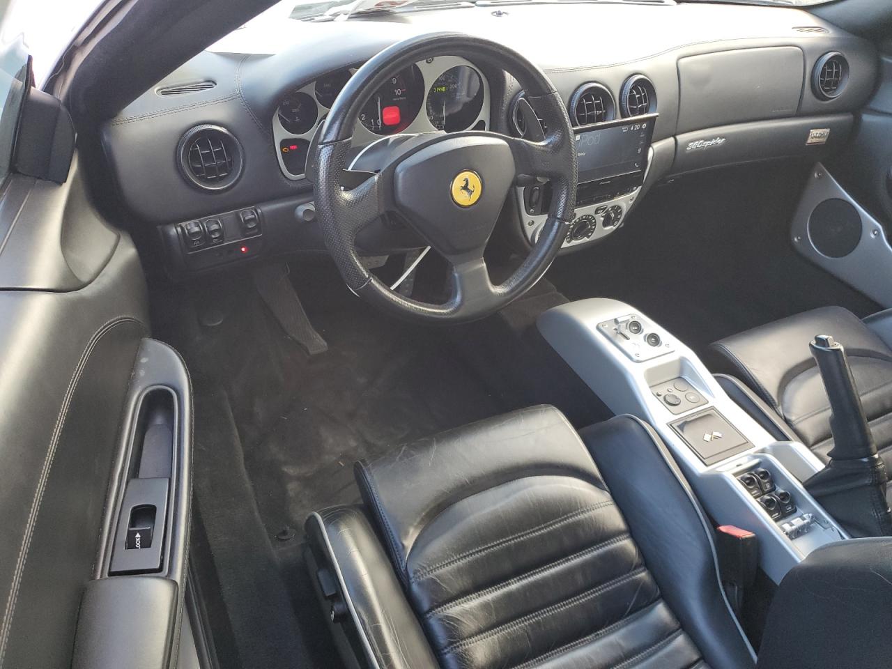 2002 Ferrari 360 Spider Silver vin: ZFFYT53AX20129962
