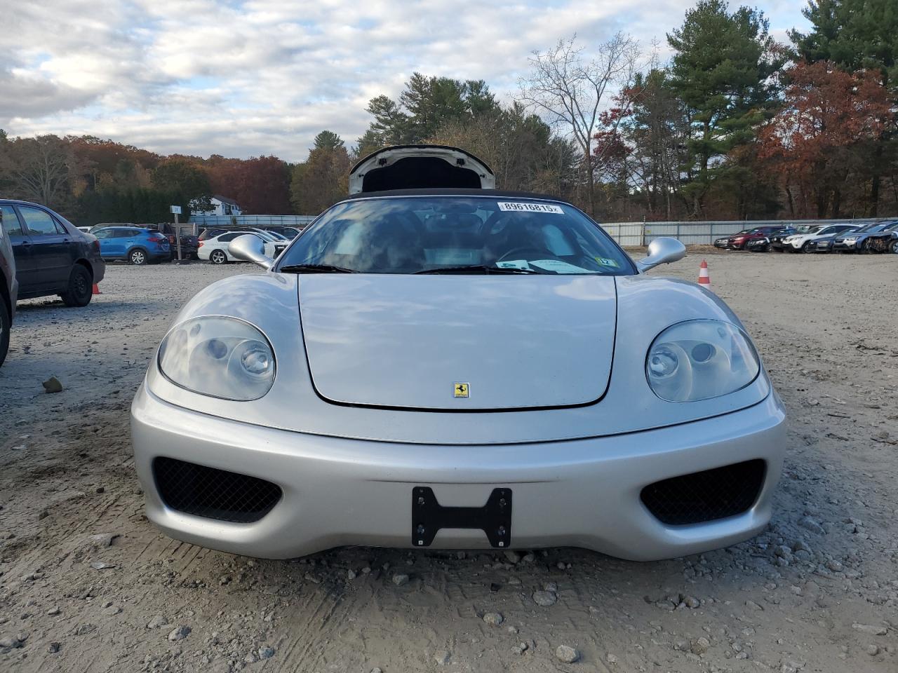 2002 Ferrari 360 Spider Silver vin: ZFFYT53AX20129962