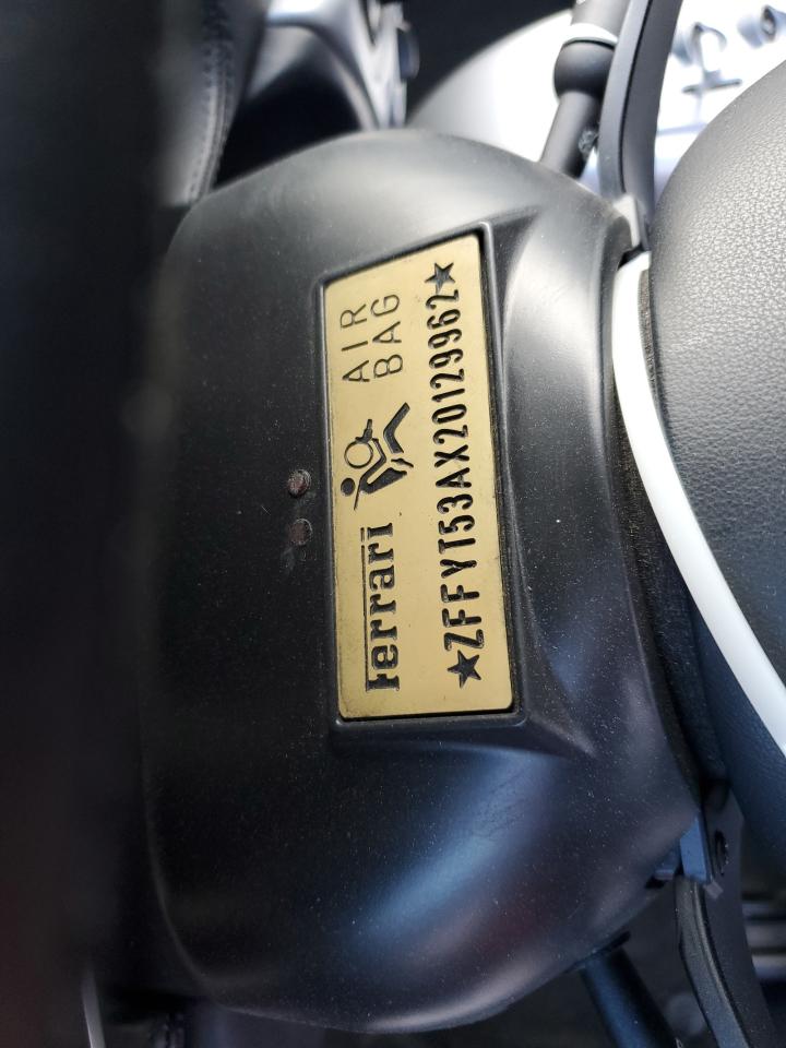 2002 Ferrari 360 Spider Silver vin: ZFFYT53AX20129962