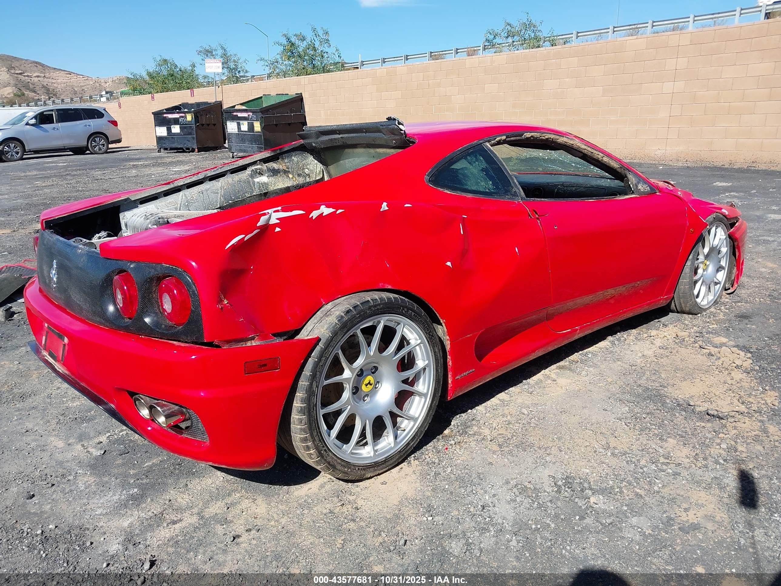 2004 Ferrari 360 Modena Berlinetta Красный vin: ZFFYU51A140137192