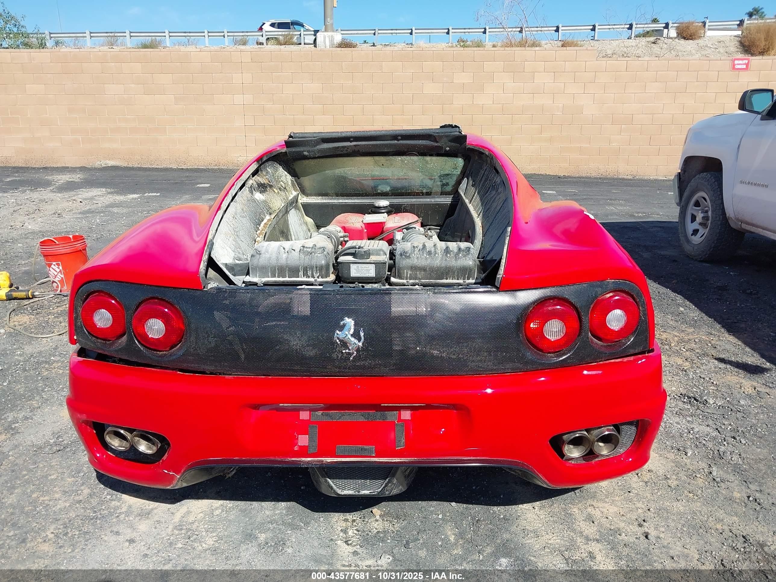 2004 Ferrari 360 Modena Berlinetta Красный vin: ZFFYU51A140137192