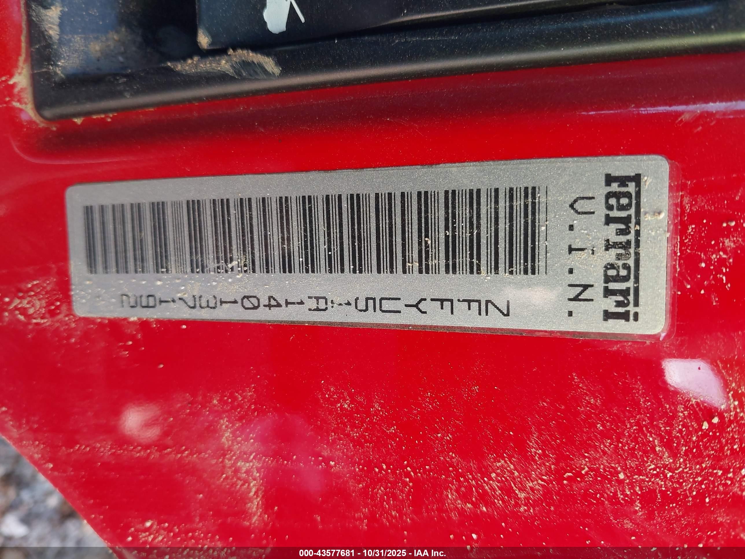 2004 Ferrari 360 Modena Berlinetta Красный vin: ZFFYU51A140137192