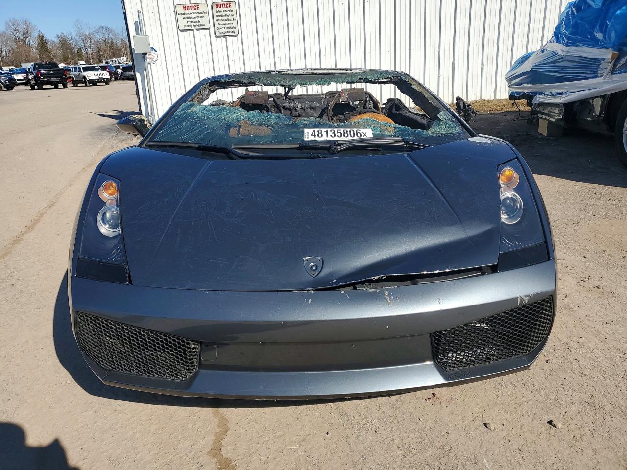2007 Lamborghini Gallardo Spyder Серый vin: ZHWGU22T37LA04553